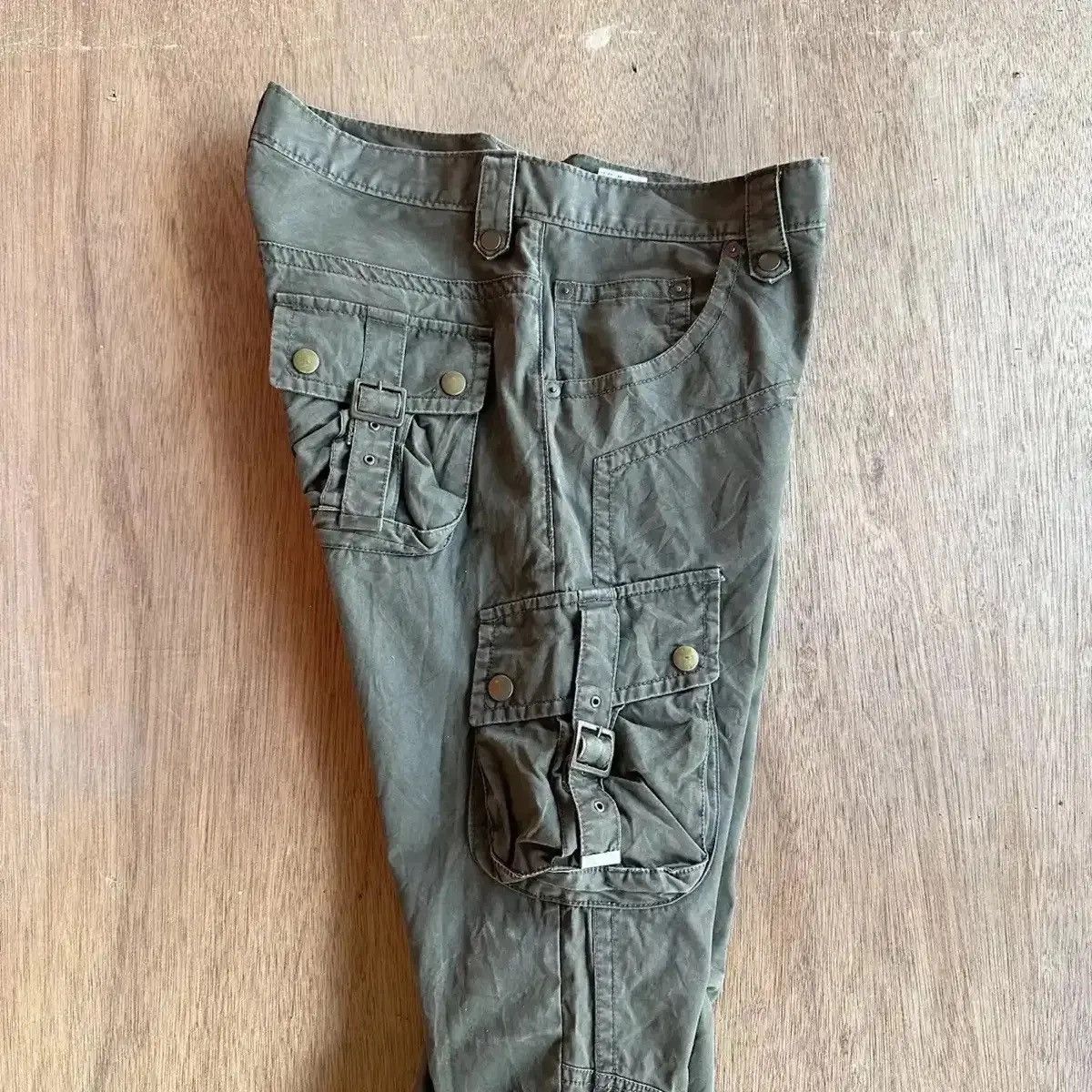 Selected Homme 💥FLARE/BOOTCUT💥MICHEL KLEIN VINTAGE DOUBLEKNEE CARGO PANTS Size US 32 / EU 48 - 11 Thumbnail