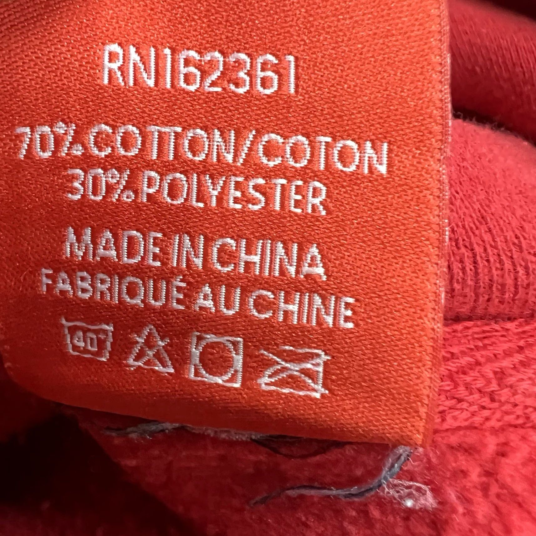 Vintage Full Send Rona Season Hoodie Sweatshirt Mens L Red Graphic Print Pullover Hooded 54in Chest Comfort Fleece Winter/Autumn 90s? Size US L / EU 52-54 / 3 - 7 Thumbnail