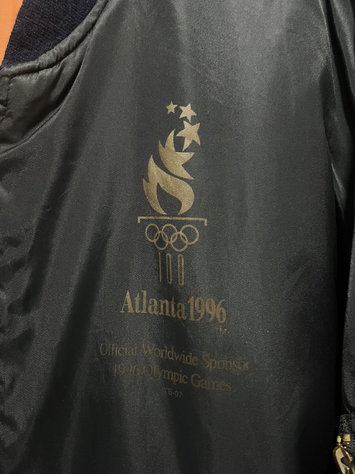 USA Olympics Vintage Atlanta 1996 Official Sponsor Bomber Jacket Size US L / EU 52-54 / 3 - 5 Thumbnail