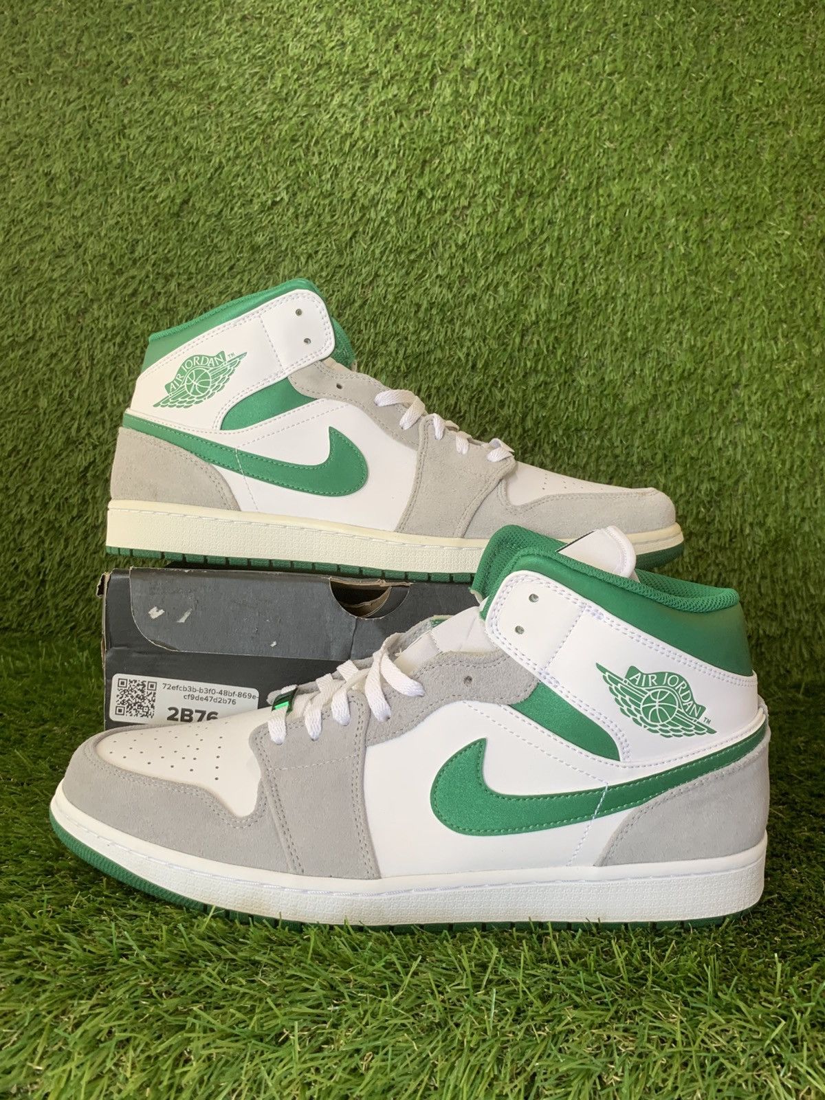 Jordan Brand Jordan 1 Mid SE White Pine Green Smoke Grey Size US 14 / EU 47 - 1 Thumbnail
