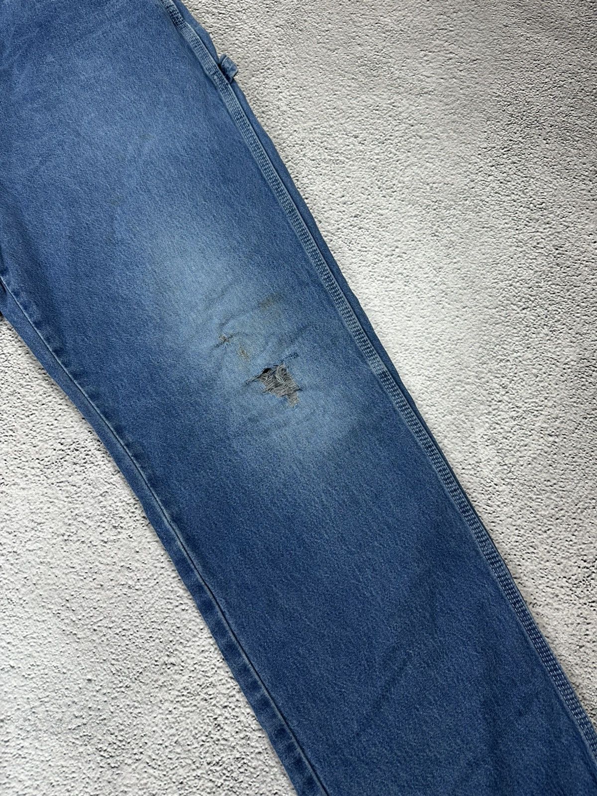 Dickies Vintage Dickies Washed Denim Blue Jeans Carpenter Y2K Baggy Size US 38 / EU 54 - 9 Thumbnail