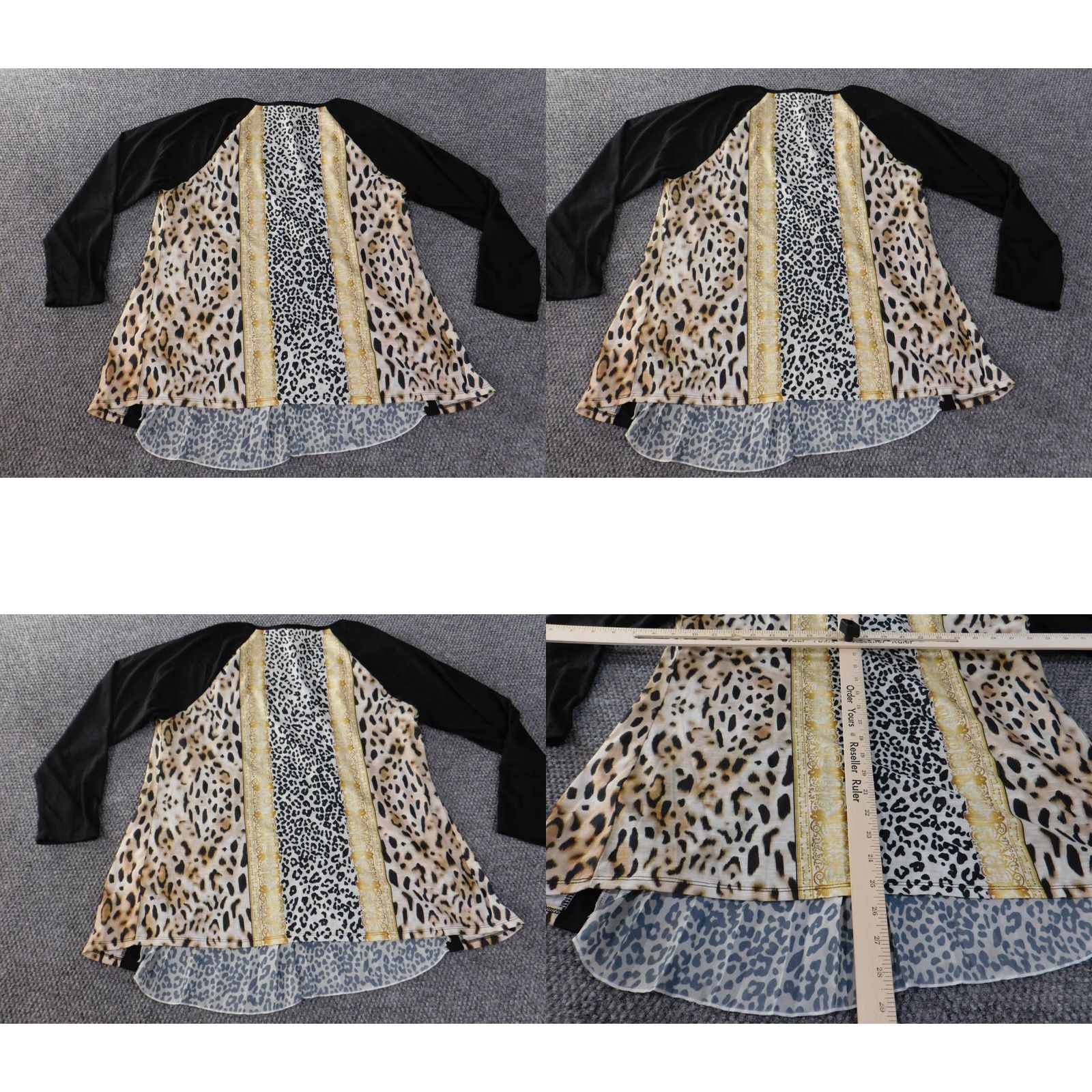 Vintage Chicos Blouse Shirt Women 2 Brown Animal Print Polyester Round Neck Long Sleeve Pullover Casual Regular Size 2 2 Size XS / US 0-2 / IT 36-38 - 8 Thumbnail
