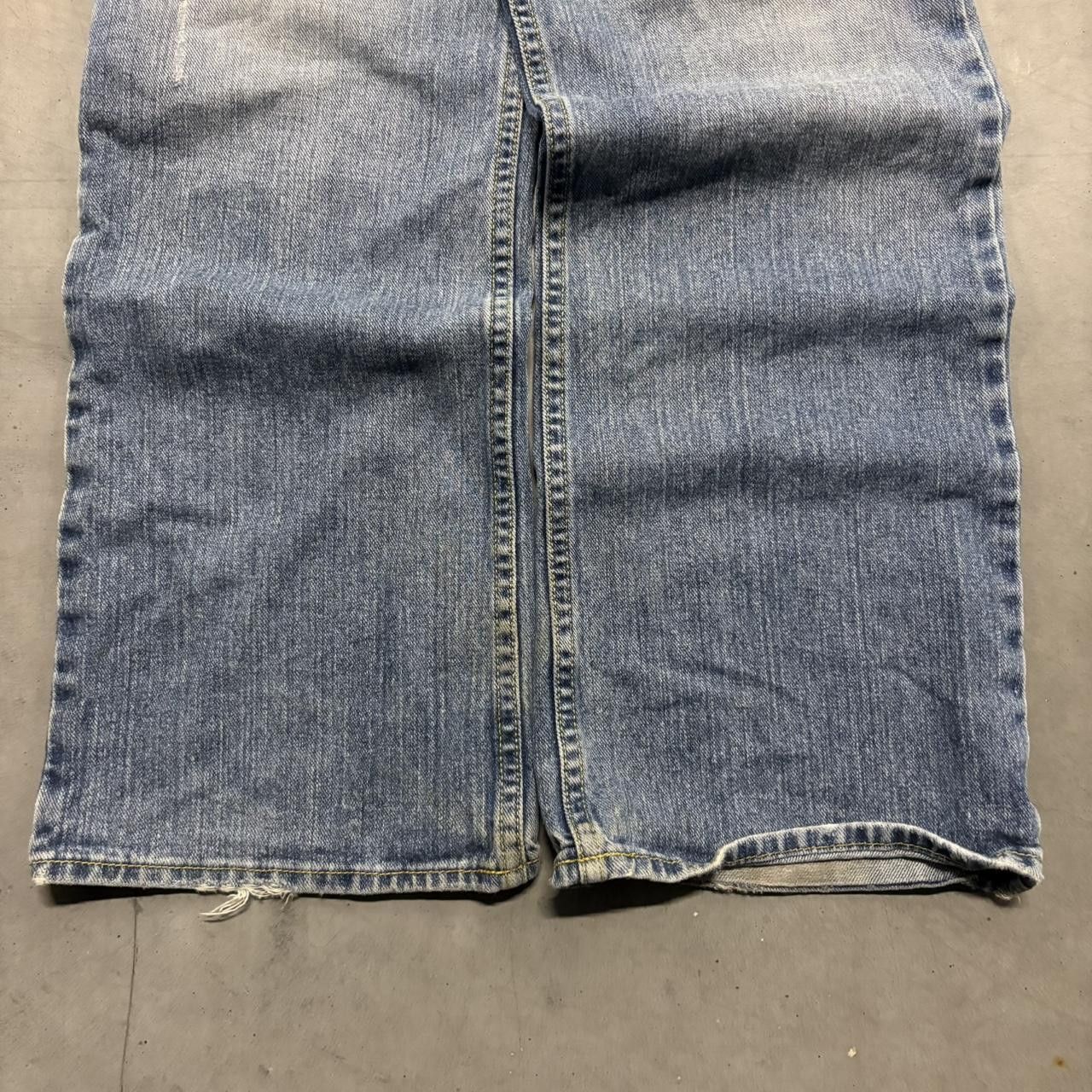 Vintage Crazy Vintage Y2K/2000s Baggy Wideleg Light Blue Wash Denim Jeans! Size US 32 / EU 48 - 5 Thumbnail