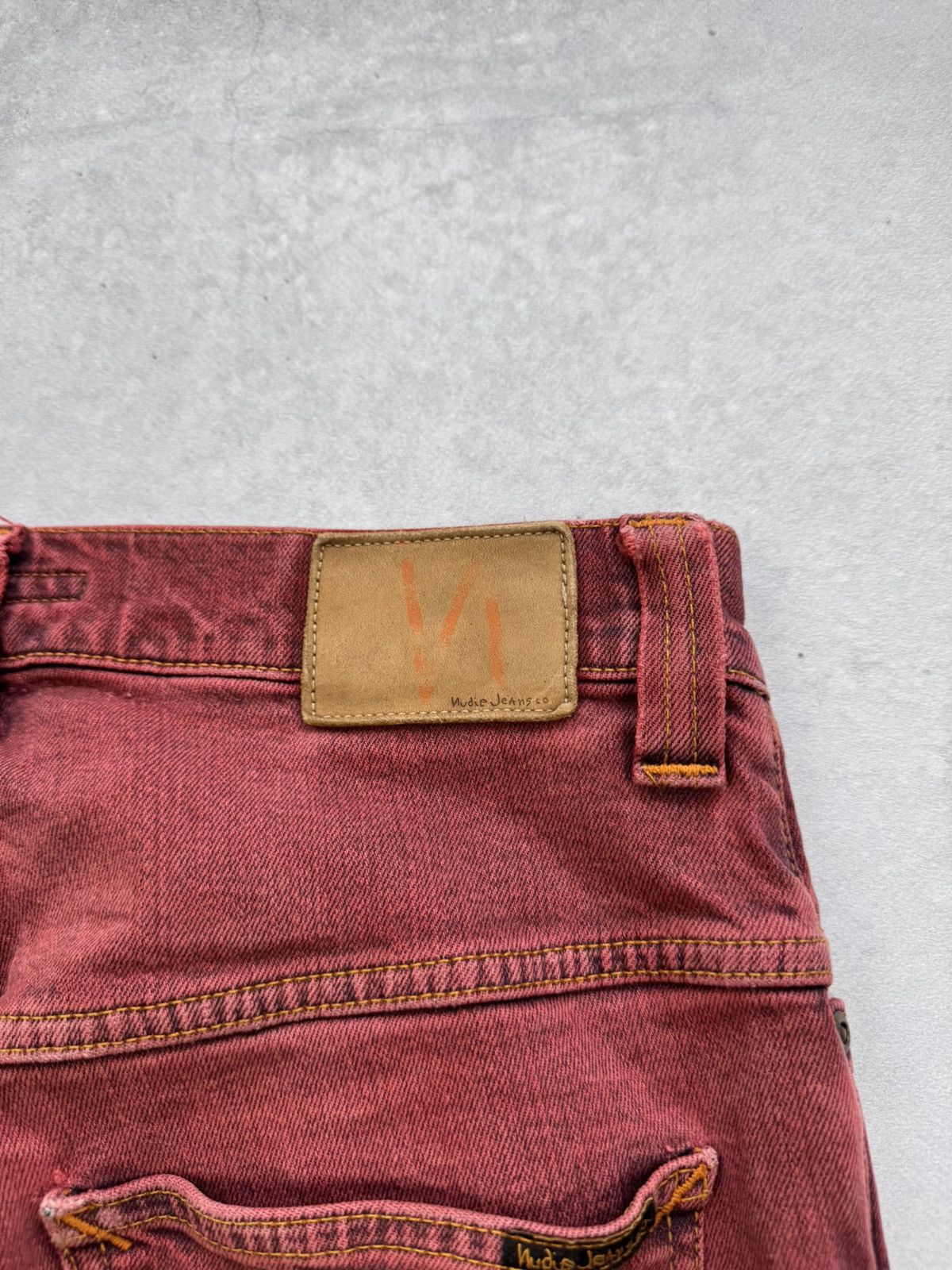 Nudie Jeans Vintage Nudie Jeans Thin Finn Burgundi Skini Jeans Size US 32 / EU 48 - 17 Thumbnail
