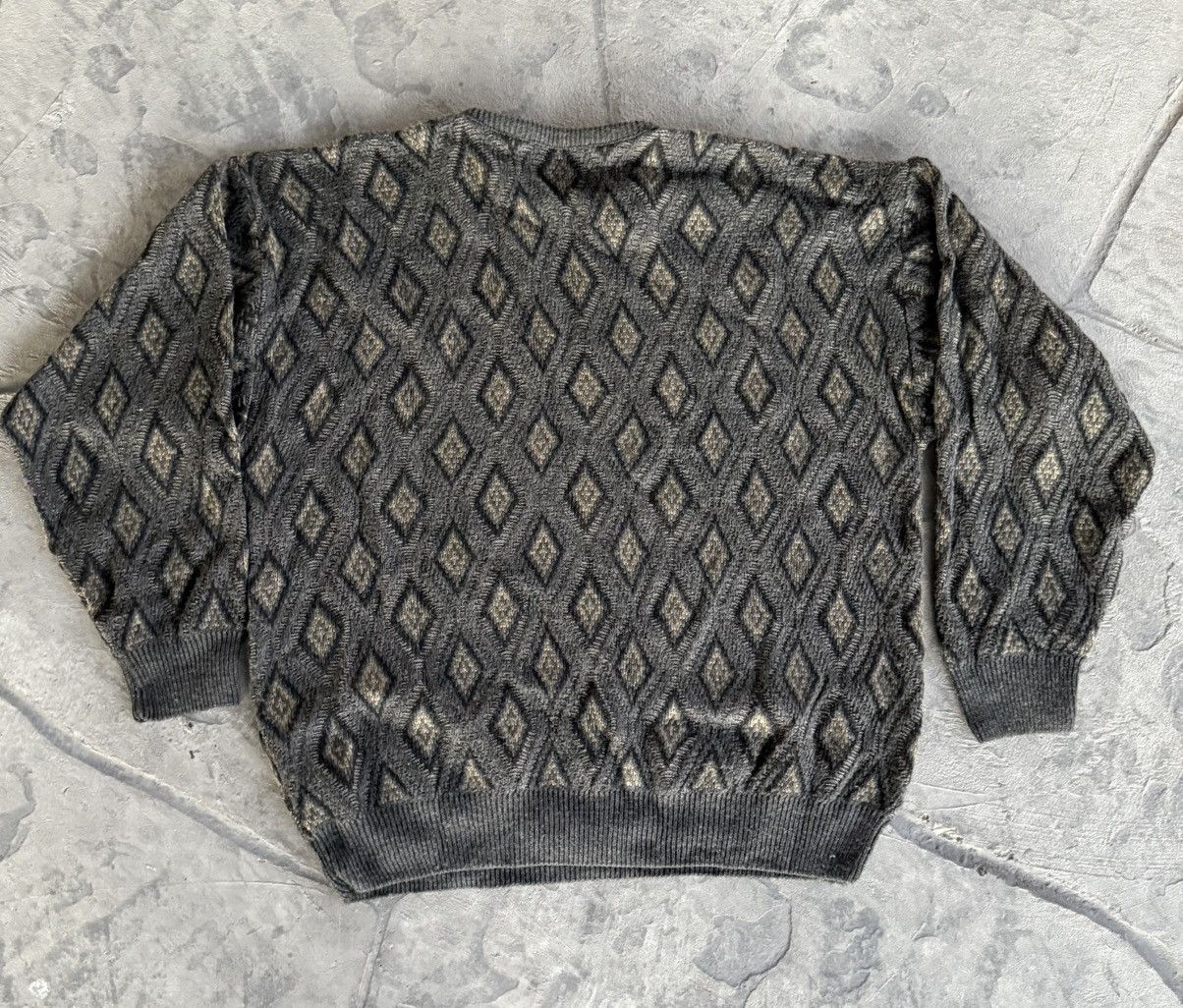Van Heusen Vintage Van Heusen diamond slouchy knit sweater Size US L / EU 52-54 / 3 - 1 Thumbnail