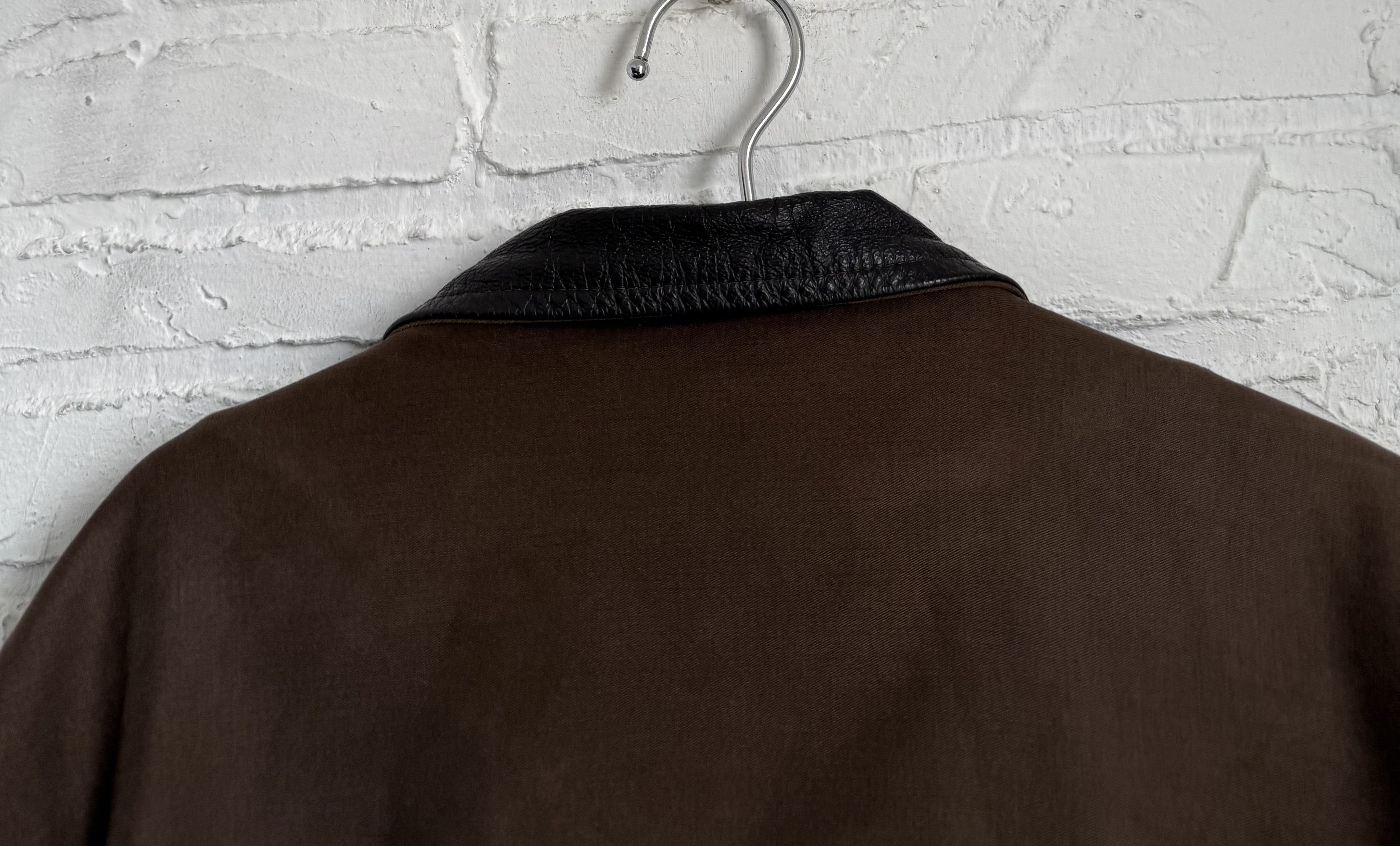 Barbour Vintage Barbour A783 Moleskin Jacket Brown Leather Collar Size US L / EU 52-54 / 3 - 20 Thumbnail