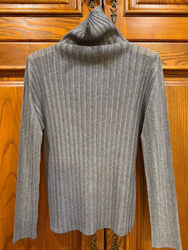 Issey Miyake issey miyake size:3 Dark grey high-necked long sleeves Size XXS / US 00 / IT 34 - 1 Thumbnail