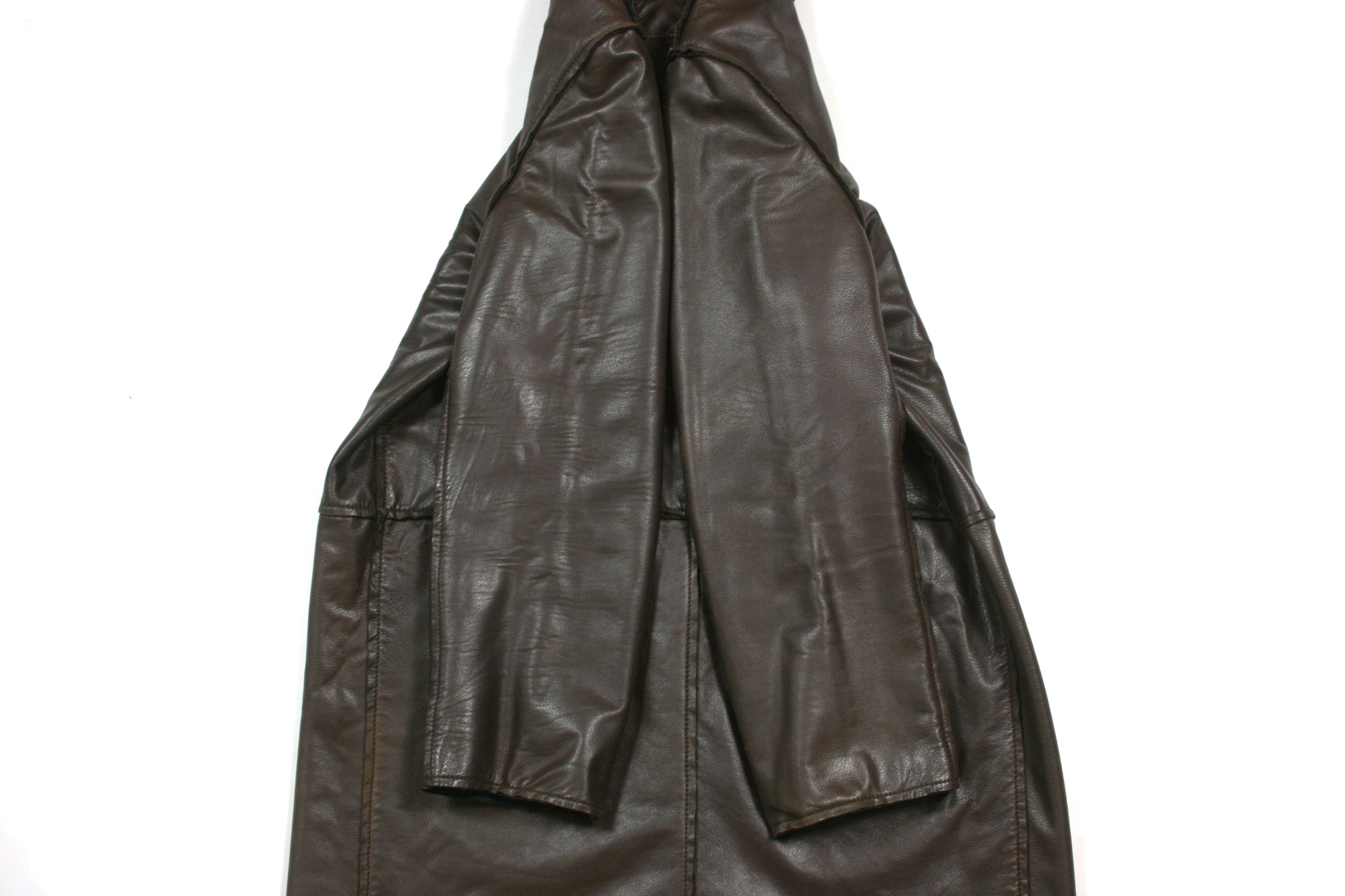 Dolce & Gabbana A/W94 "Gangster" Leather Long Overcoat Vintage Size US M / EU 48-50 / 2 - 8 Thumbnail
