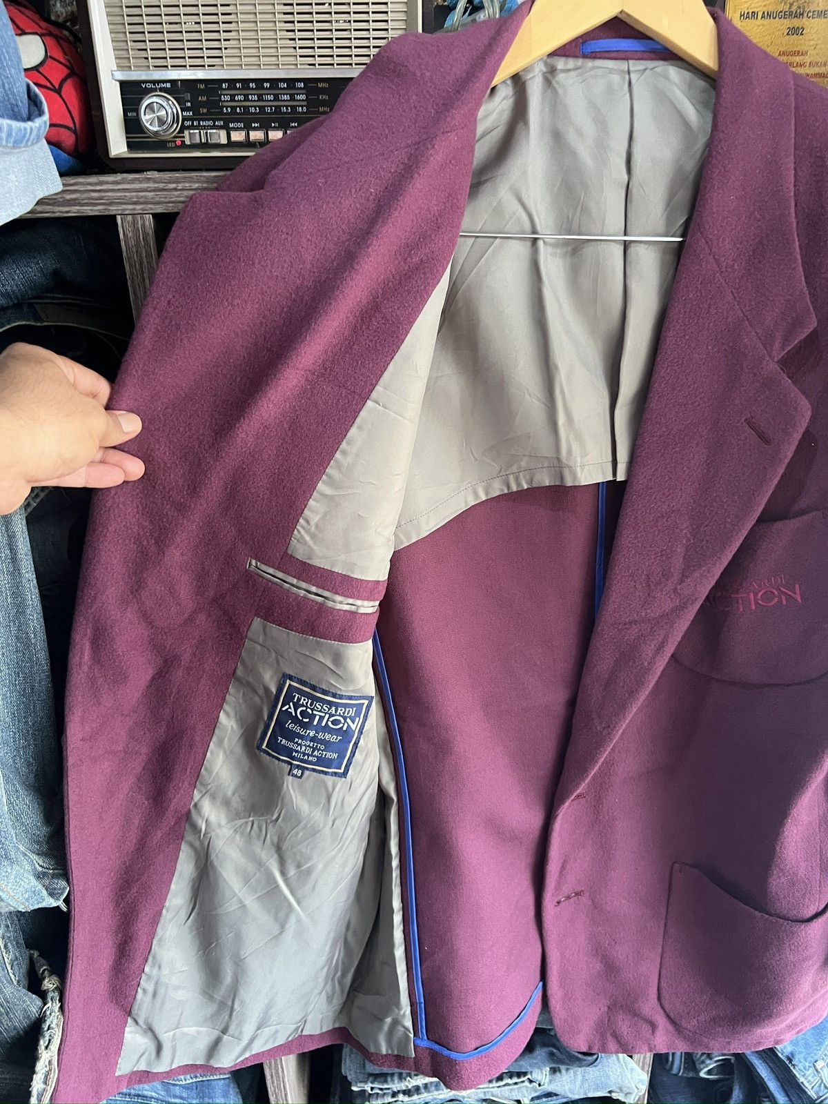 Trussardi 🔥Made in Japan Trussardi Action Blazer Size 46R - 13 Thumbnail