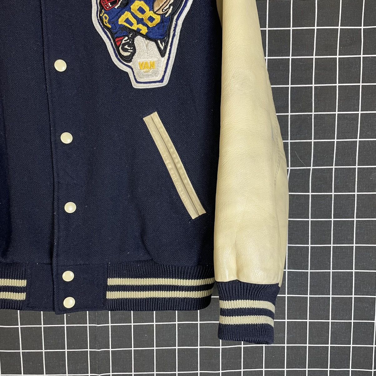 Van VINTAGE VAN JAC LEATHER SLEEVE WOOL VARSITY JACKET Size US L / EU 52-54 / 3 - 13 Thumbnail