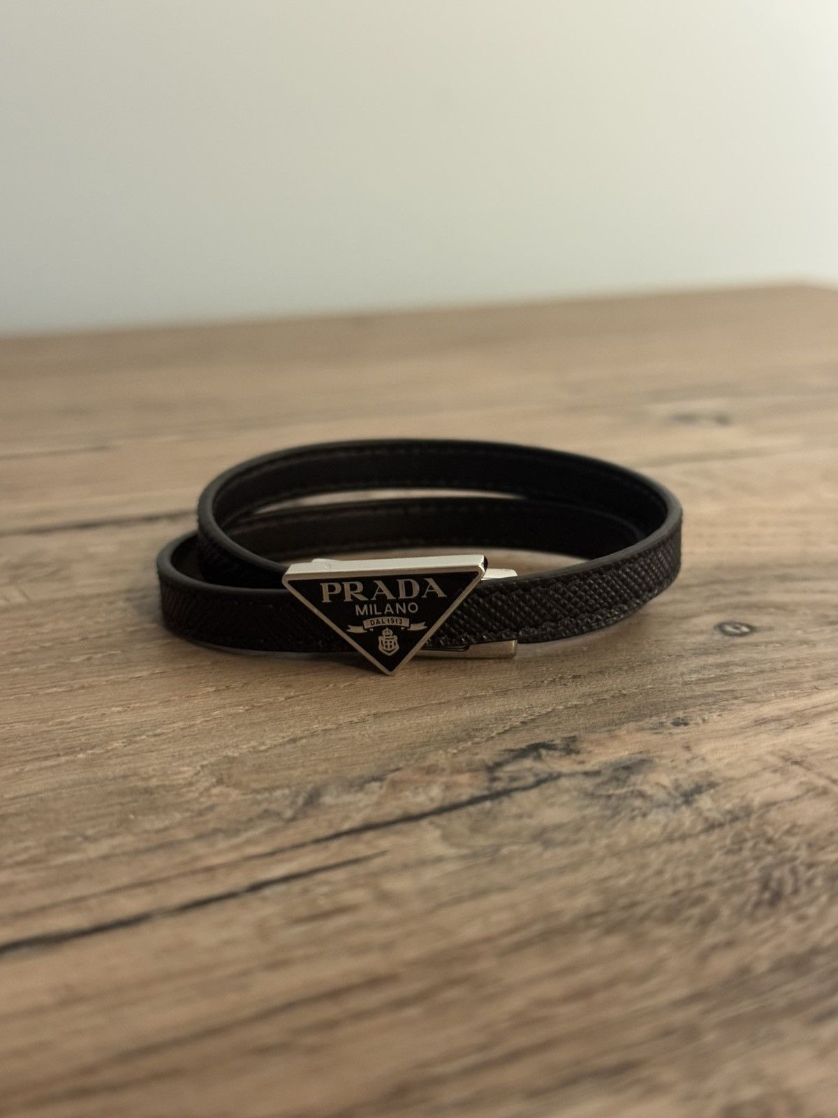 Prada Prada Mens Wrap Logo Bracelet Size ONE SIZE - 1 Thumbnail