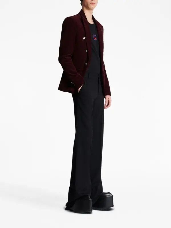 Balmain o1y0426 Blazer in Burgundy Size US M / EU 48-50 / 2 - 4 Thumbnail