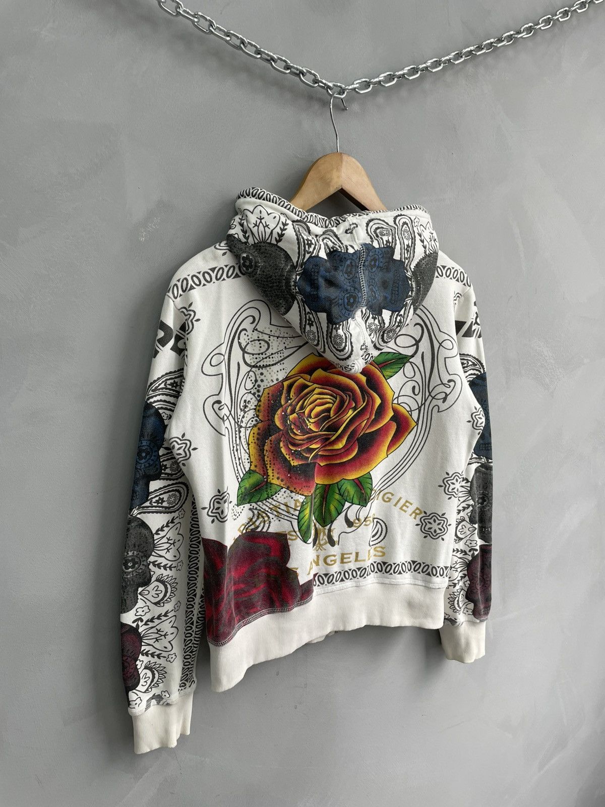 Japanese edhardy by christian audigier zip hoodie y2k