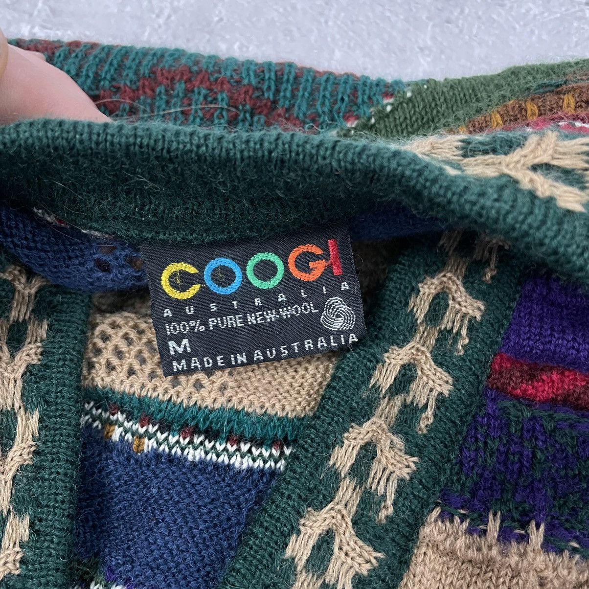 Coogi Vintage 80’s Coogi 3D knitted Cardigan Notorius B.I.G Size US M / EU 48-50 / 2 - 10 Thumbnail