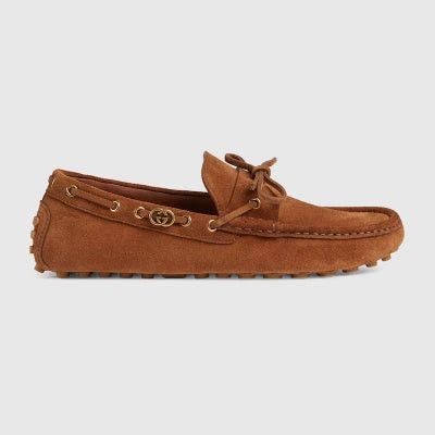 Gucci Interlocking G Leather Drivers SIZE UK 9