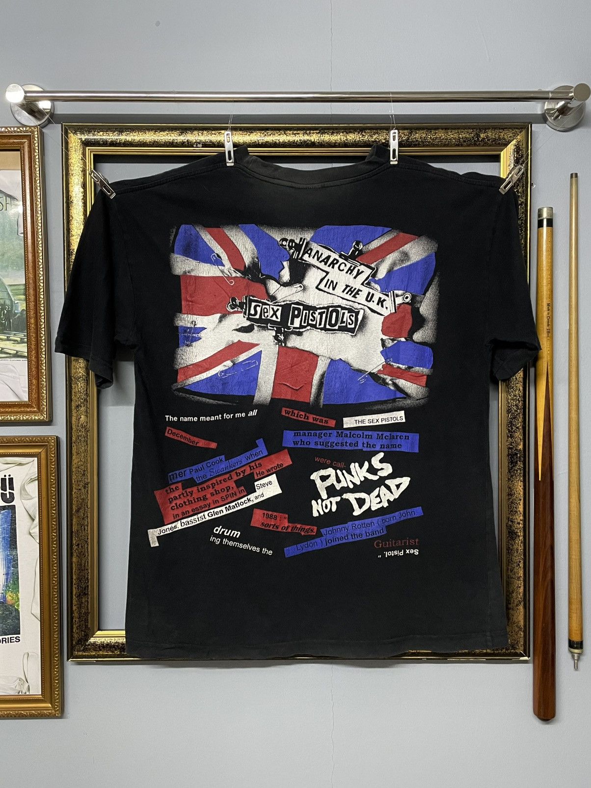 Vintage Vintage Original 90s Sex Pistols Punk Johny Rotten Sunfaded Size US L / EU 52-54 / 3 - 7 Thumbnail