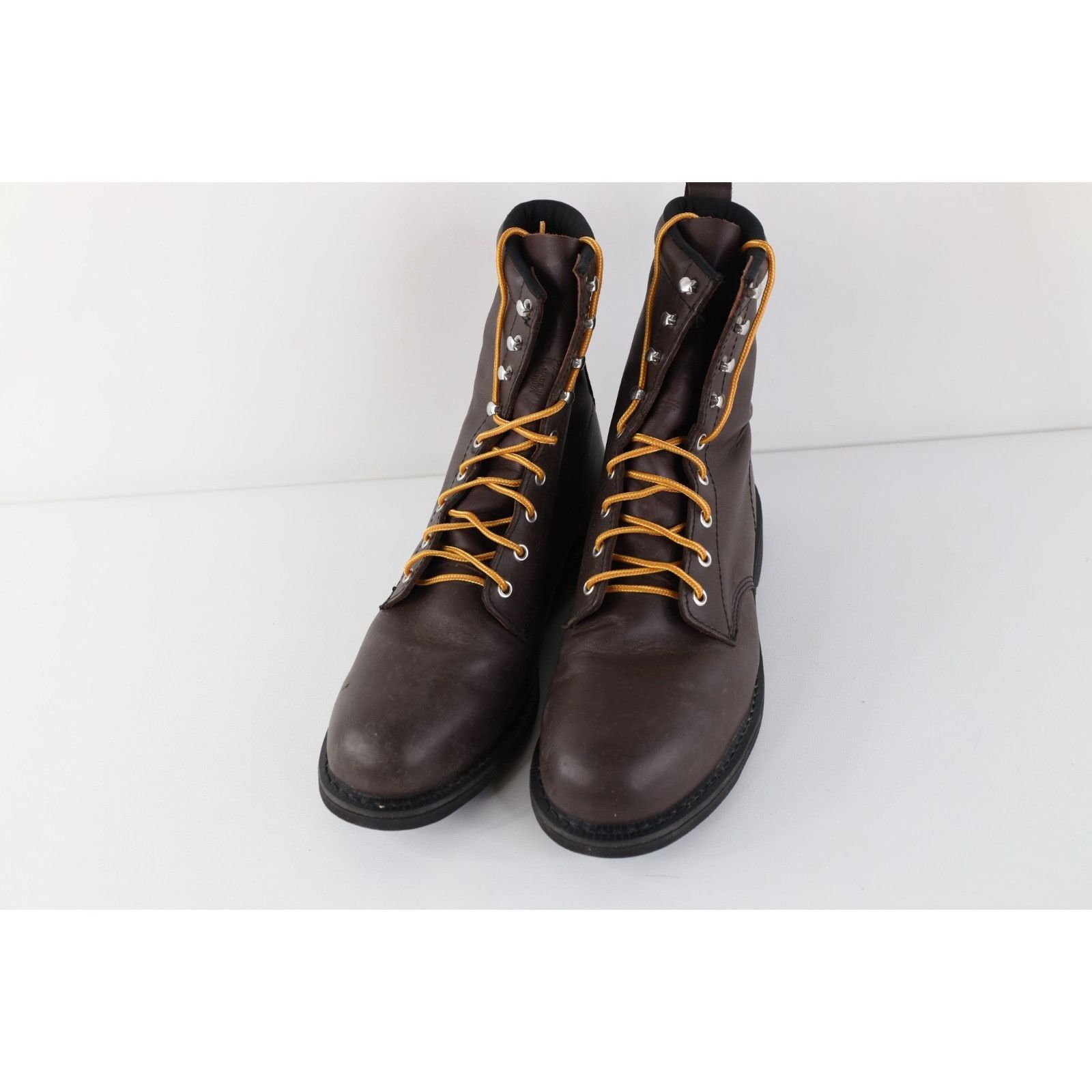 Vintage Vintage 90s Streetwear Steel Toe Leather Boots Size US 12 / EU 45 - 2 Thumbnail