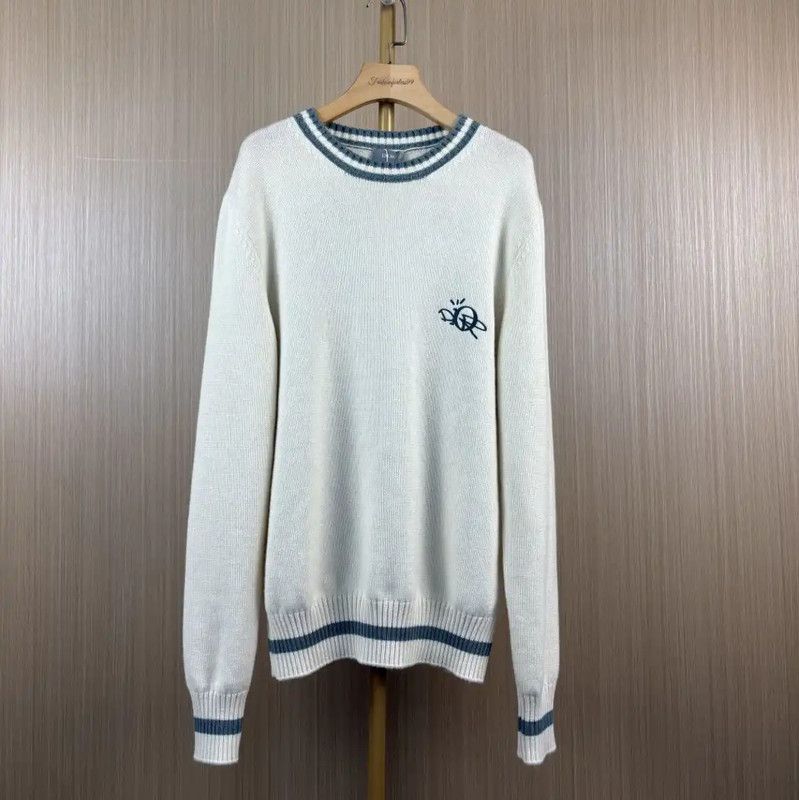 Dior Dior White Cashmere Sweater for Women 0089 Size M / US 6-8 / IT 42-44 - 1 Thumbnail