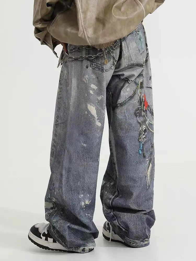 Designer × Japanese Brand Vintage Loose Streetwear Hip Hop Casual Pants Size US 31 - 4 Thumbnail