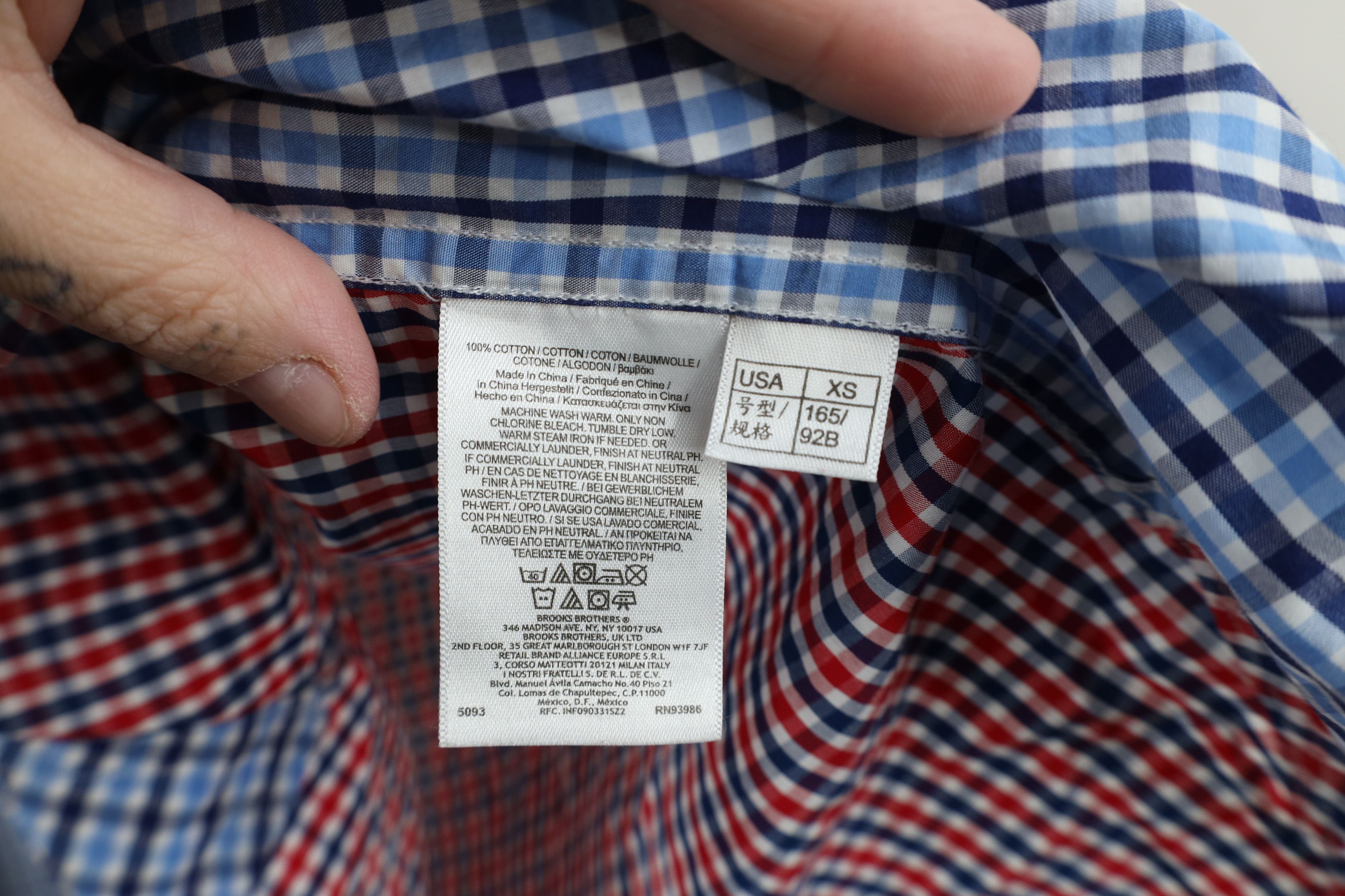 Brooks Brothers Brooks Brothers and Sew Color Block Plaid Button Down Shirt Size US XS / EU 42 / 0 - 10 Thumbnail