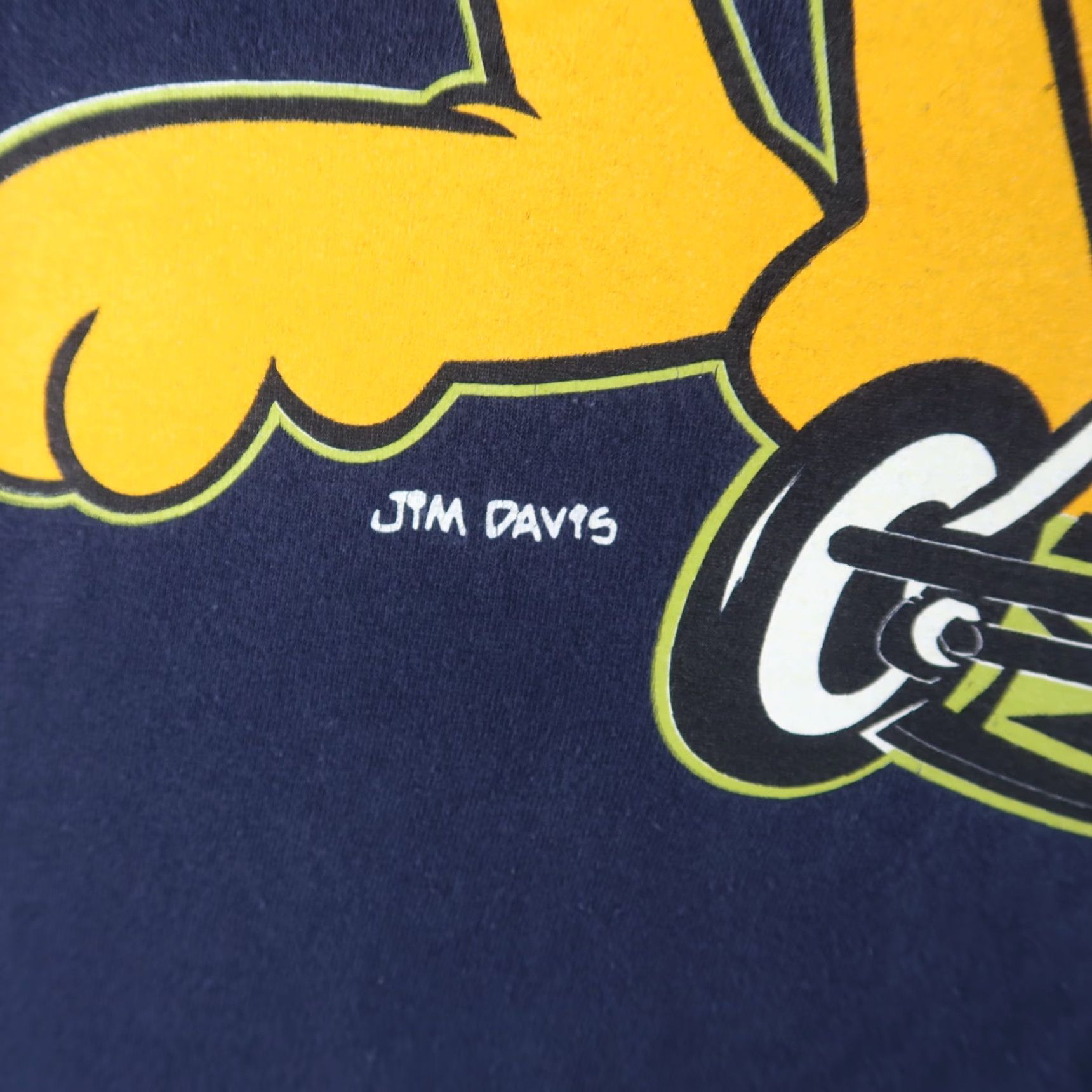 Vintage VINTAGE Garfield Mow The Lawn Shirt L Blue 90s Cartoon TV Mens Large Shirt (Groovy) Size US L / EU 52-54 / 3 - 5 Thumbnail