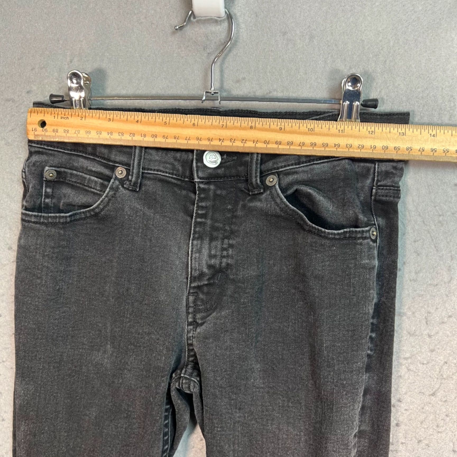 Cheap Monday VINTAGE Cheap Monday Jeans Slim Denim Women 26 Inseam 30 Black Skinny Stretch Cotton Blend Women Size 26" / US 2 / IT 38 - 7 Thumbnail