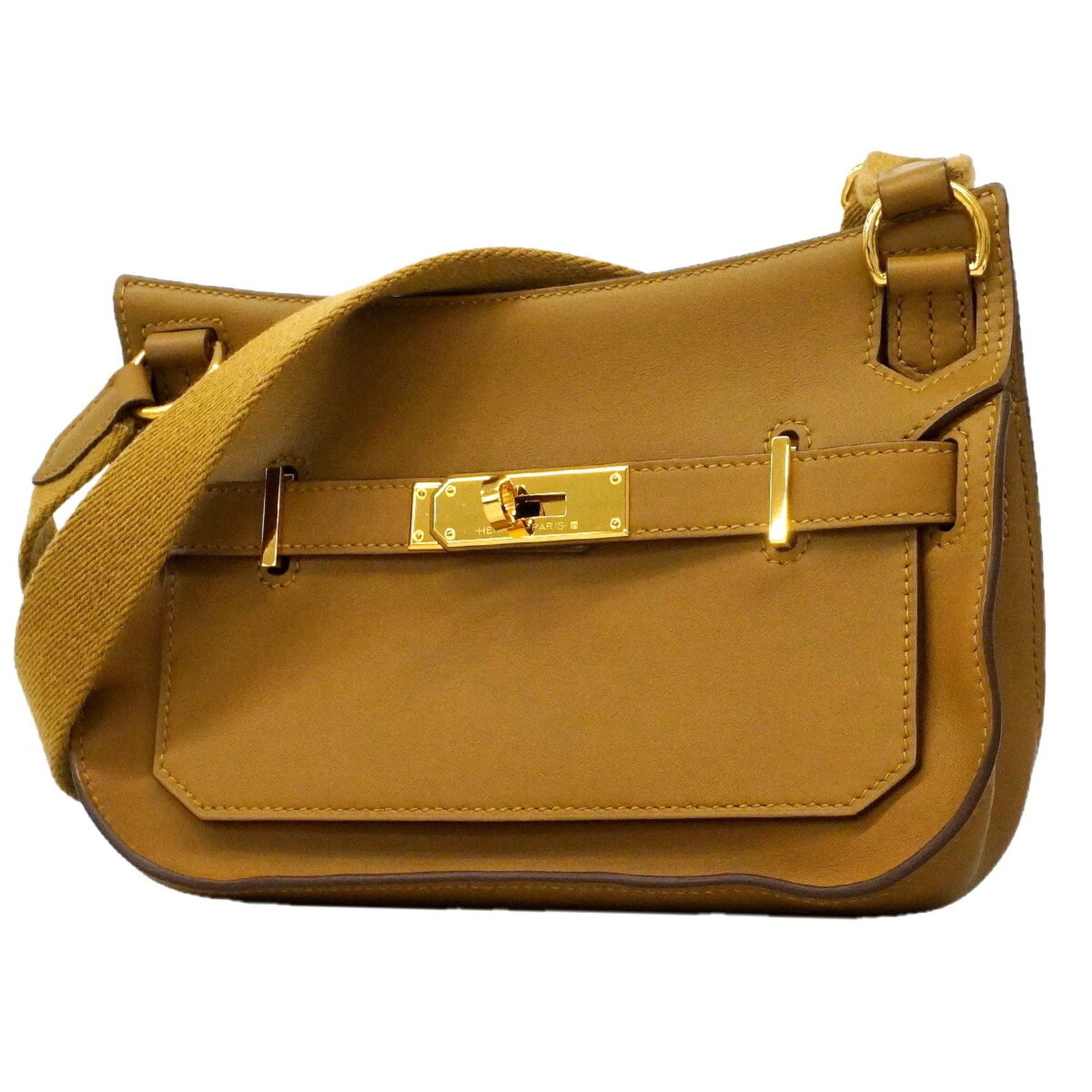 Hermes Hermes Jypsiere Mini Swift Shoulder Bag, Sesame, B Stamp, Women's, OP023317 Size ONE SIZE - 1 Thumbnail