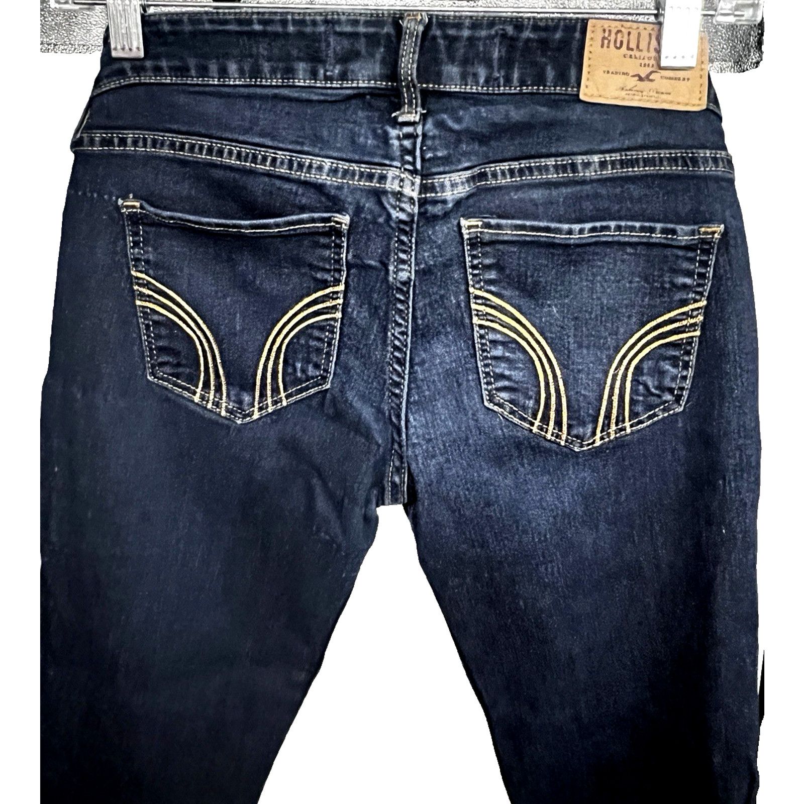 Hollister Hollister Blue Denim Relaxed Skinny Low Waist Jeans 26/29 Size 26" / US 2 / IT 38 - 3 Thumbnail