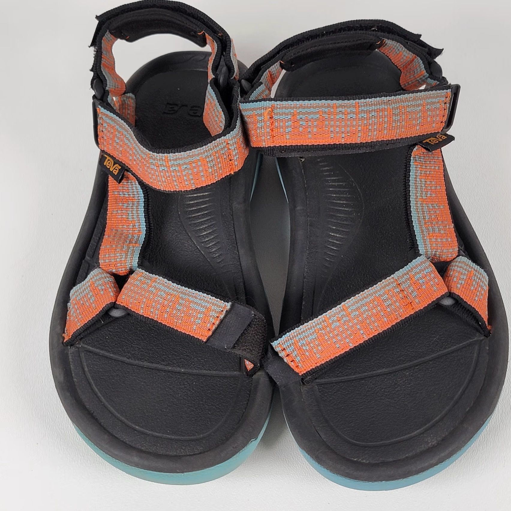 Teva TEVA WOMEN SANDAL HURRICANE XLT2 ORANGE/BLUE, 5, MEDIUM, WATER FRIENDLY, ARCH SUPPORT, Hook & Loop, Nylon, Sports Sandals, Womens Size US 5.5 / IT 35.5 - 2 Thumbnail