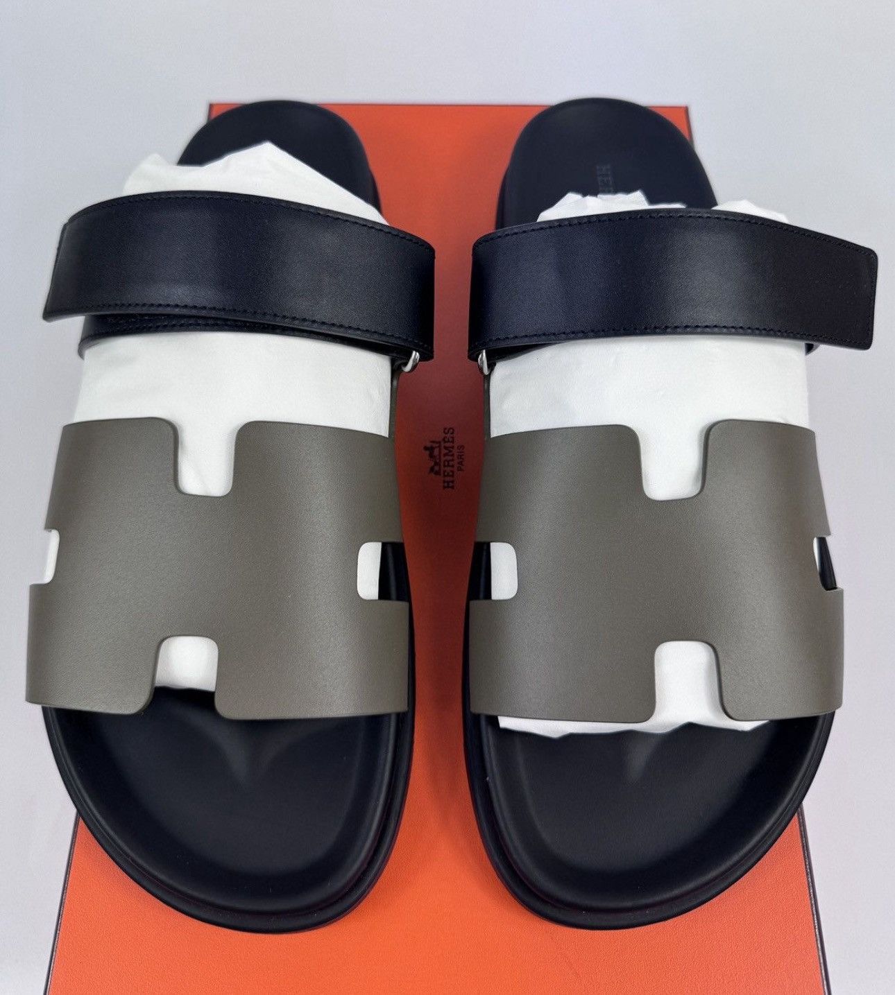 Hermes CHYPRE SANDALS FITS US10 / UK9 Size US 11.5 / EU 44-45 - 1 Thumbnail