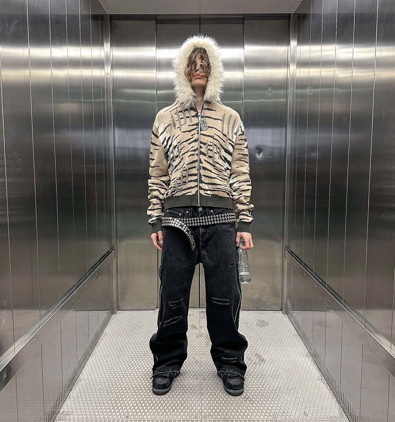 Racer Worldwide Tiger Knit Hoodie Racer Worldwide Brand New Sealed in Bag Size US M / EU 48-50 / 2 - 4 Thumbnail