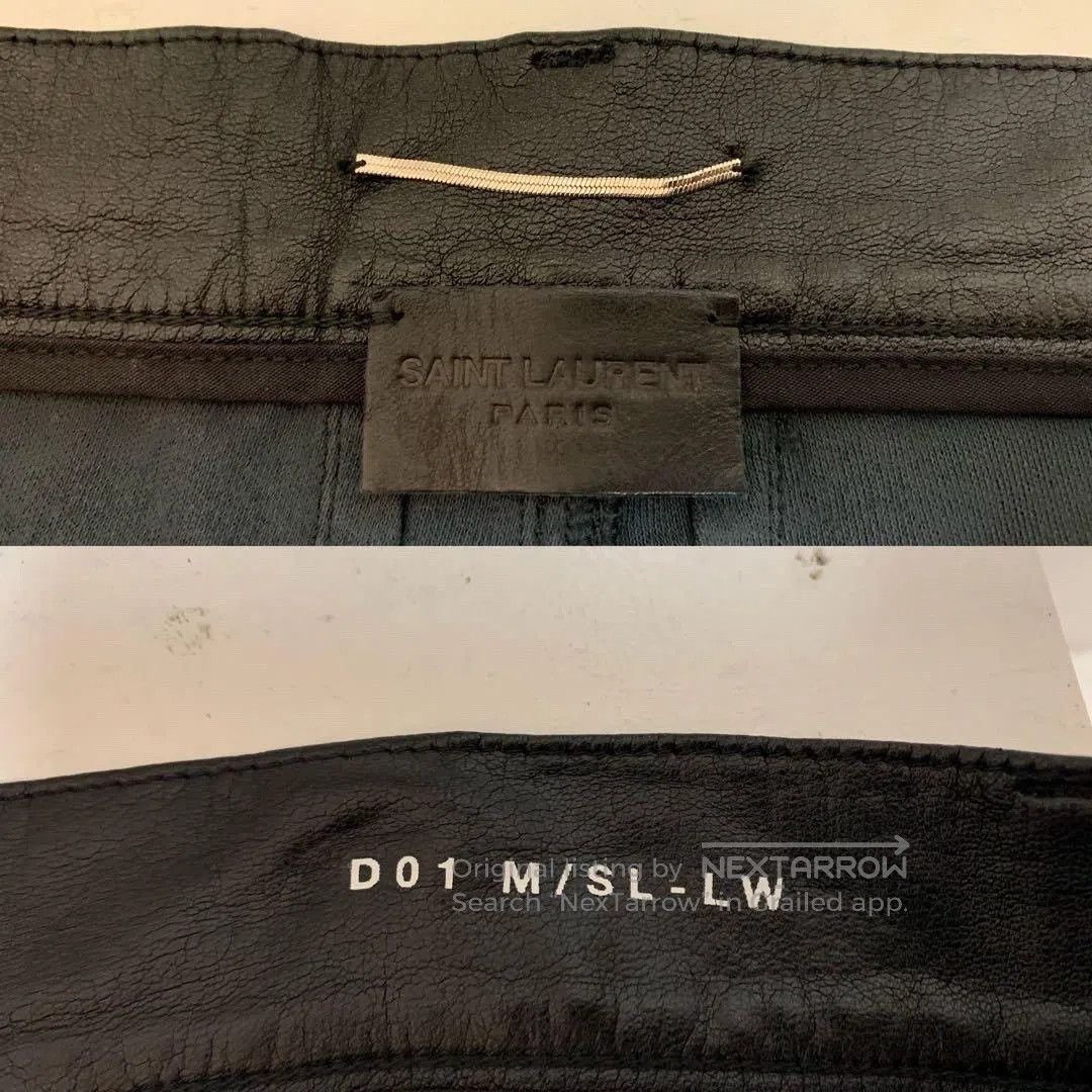 Saint Laurent Paris Saint Laurent Black Leather Pants. Size US 31 - 4 Thumbnail