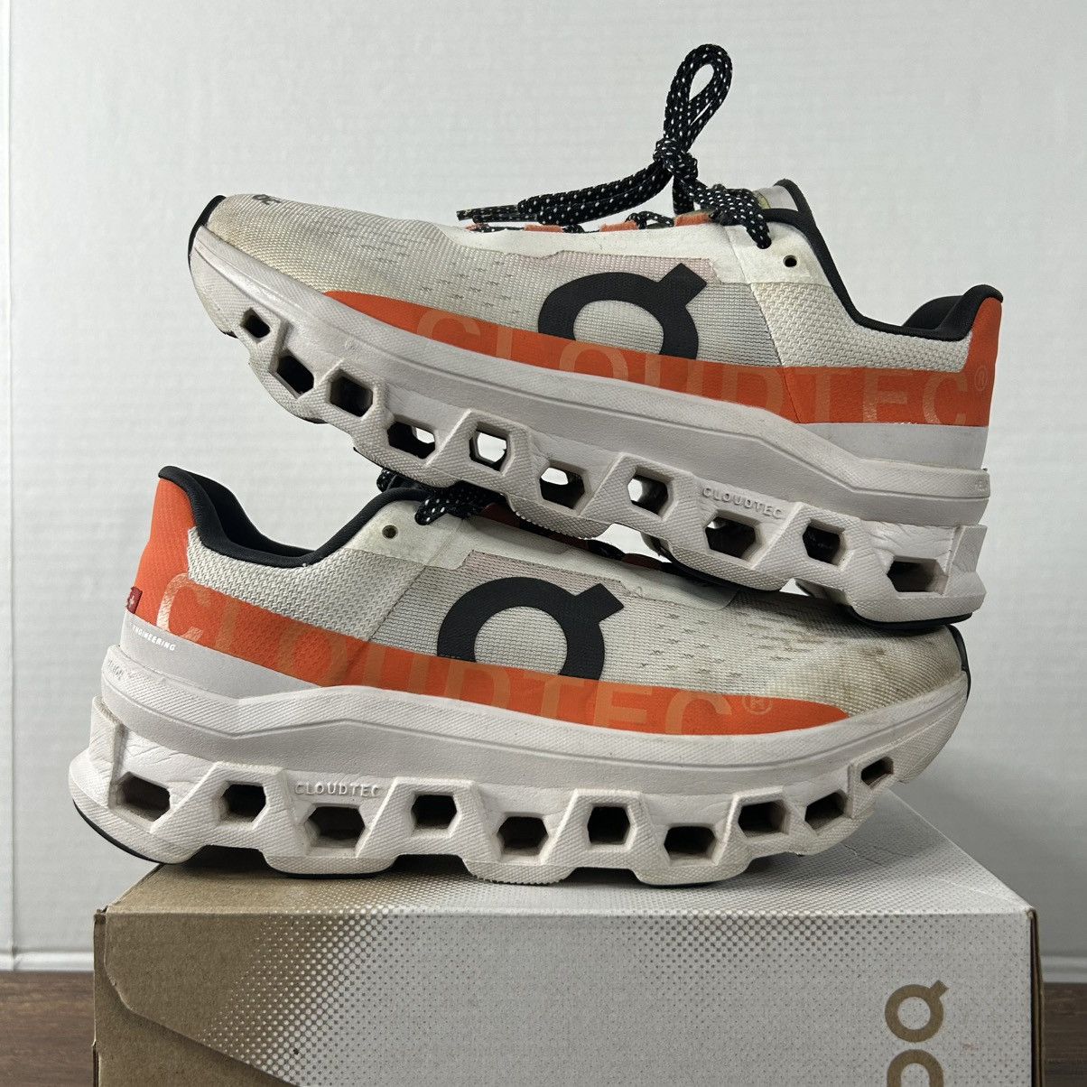 On On Running Cloudmonster Undyed-White Falme Women’s Size 7.5 Size US 7.5 / IT 37.5 - 8 Thumbnail