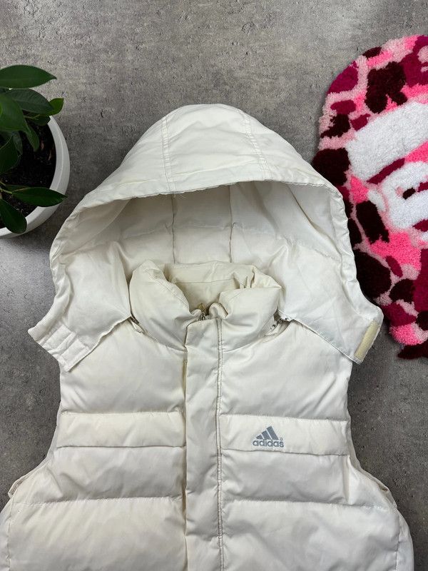 Adidas × Nike × Vintage 90s Nike adidas Spellout Vintage Y2K Puffer Down Retro Vest Size US XXL / EU 58 / 5 - 5 Thumbnail