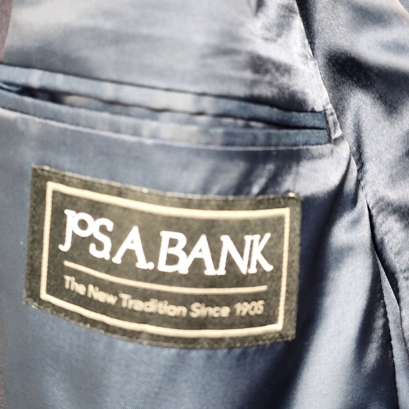 Jos. A. Bank Jos A Bank Blazer Mens 42R Navy Blue Gold Button Traditional Fit Sport Coat Wool Size 42R - 5 Thumbnail