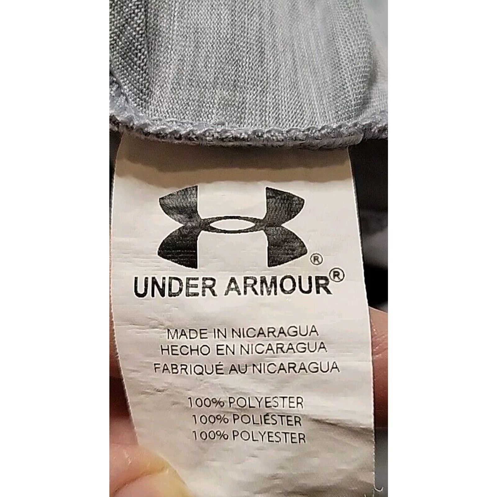 Under Armour UNDER ARMOUR Logo Childs 7 T-Shirt GRAY Breathable Sports Size US XXS / EU 40 - 6 Thumbnail