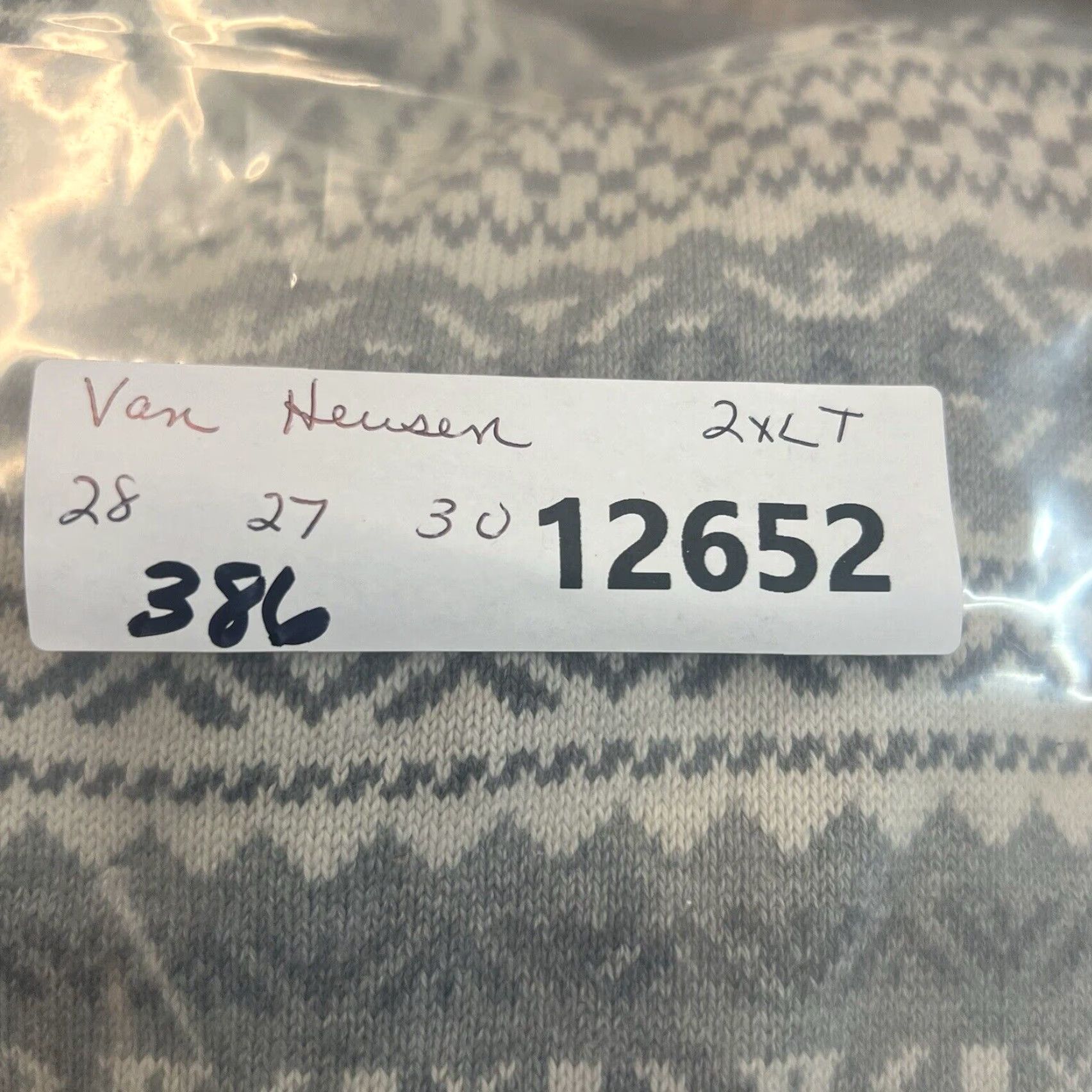 Van Heusen VINTAGE Van Heusen Sweater Geometric Knit Crew Neck 2XL Men Gray Cotton Bohemian Mens Size US XXL / EU 58 / 5 - 8 Thumbnail