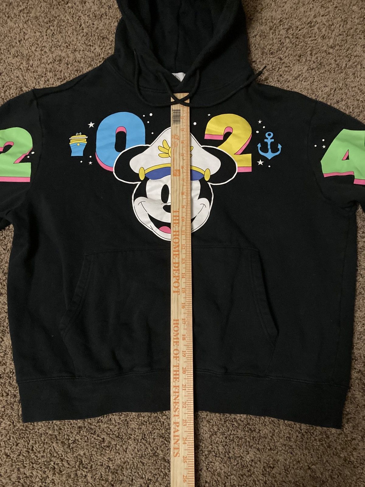 Designer × Disney Disney World 2024 Mickey Mouse Hoodie Character Cruise Large Size L / US 10 / IT 46 - 5 Thumbnail
