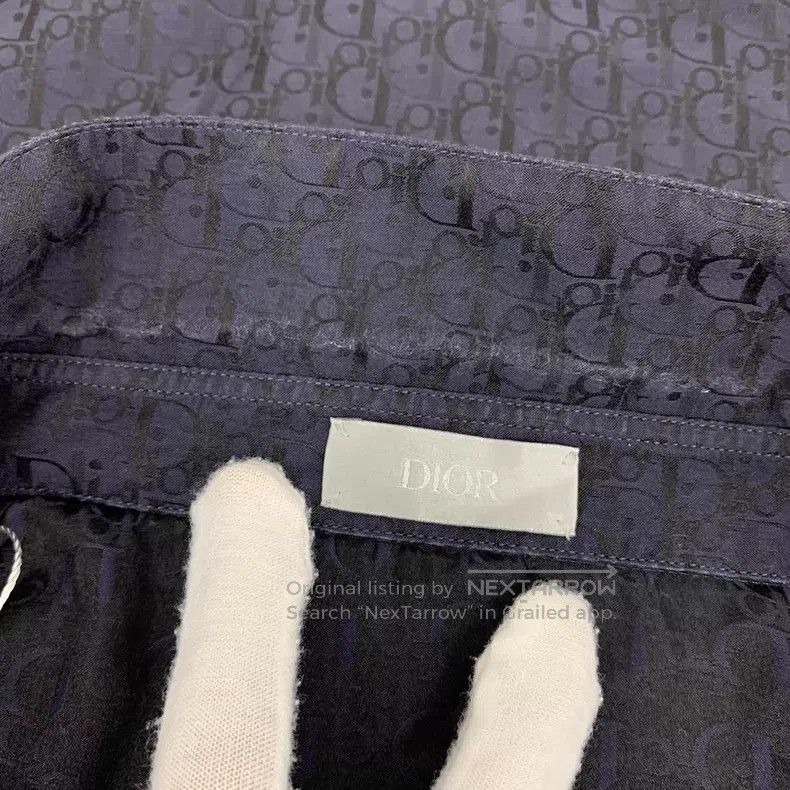 Dior Dior Size 41 Dark blue logo old flower full print mulberry Size US XXS / EU 40 - 9 Thumbnail