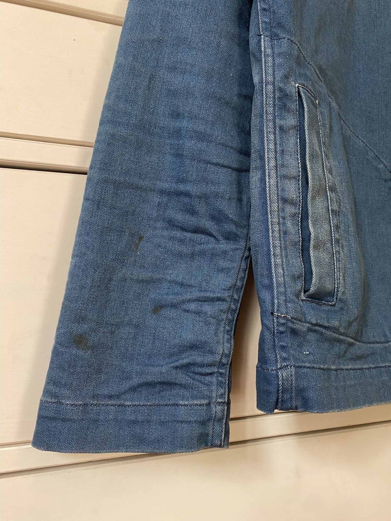 Selected Homme Vintage Washed Indigo Workwear Chore Coat Jacket Denim Size US XL / EU 56 / 4 - 7 Thumbnail