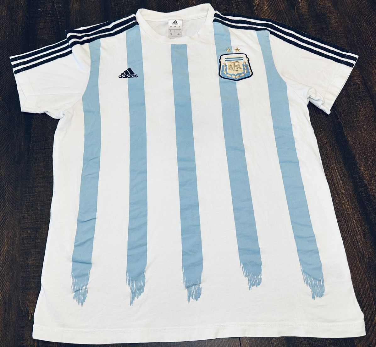 Adidas 2014 Argentina Adidas Men’s Fan Tee Messi #10-Size Large Size US L / EU 52-54 / 3 - 1 Thumbnail