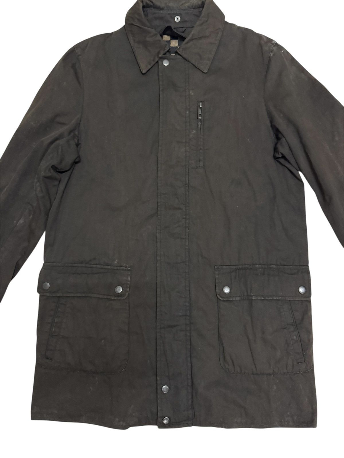 Louis Vuitton Louis Vuitton Rubered Coat Damier Wax Jacket Size US L / EU 52-54 / 3 - 2 Thumbnail