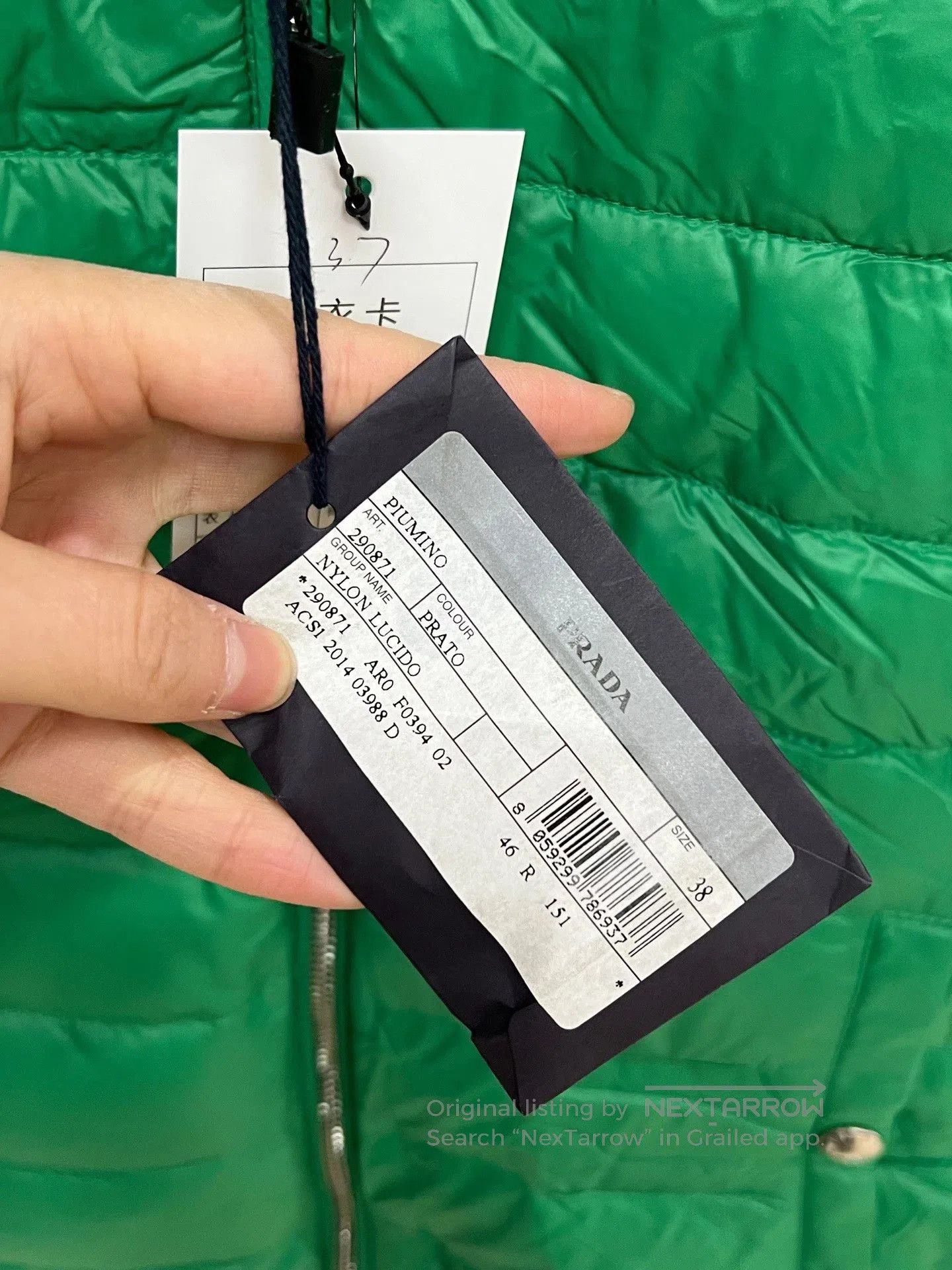 Prada Prada Green Triangle Logo Down Jacket. Size S / US 4 / IT 40 - 5 Thumbnail