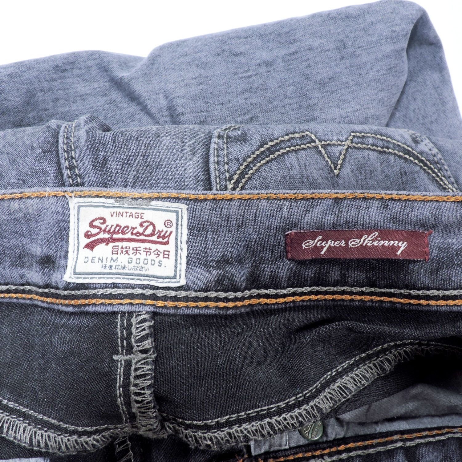 Superdry VINTAGE SUPERDRY SUPER SKINNY DENIM LONG PANTS Size US 28 / EU 44 - 3 Thumbnail