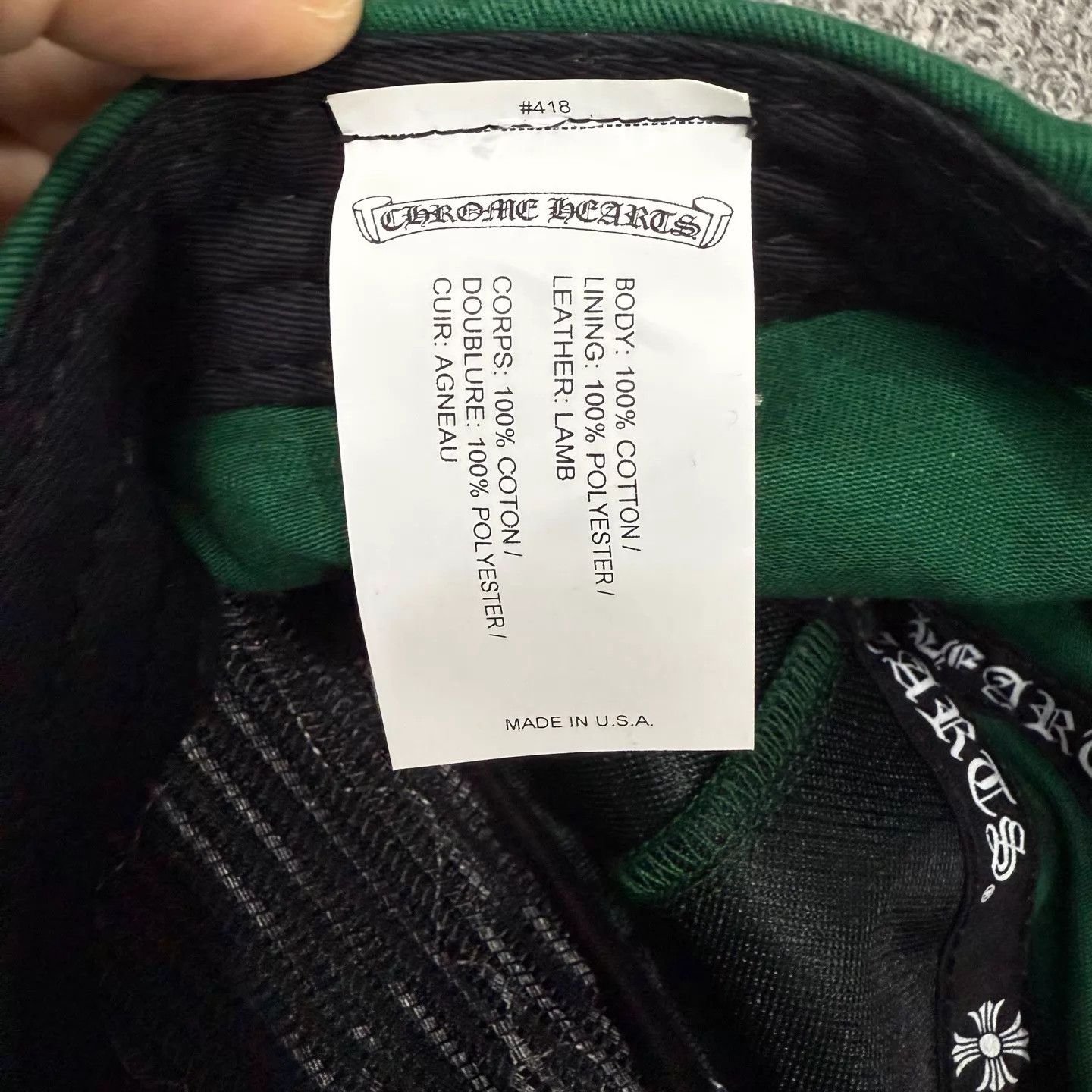 Chrome Hearts Chrome Hearts Green Space Limited Cap (Unused) Size ONE SIZE - 7 Thumbnail