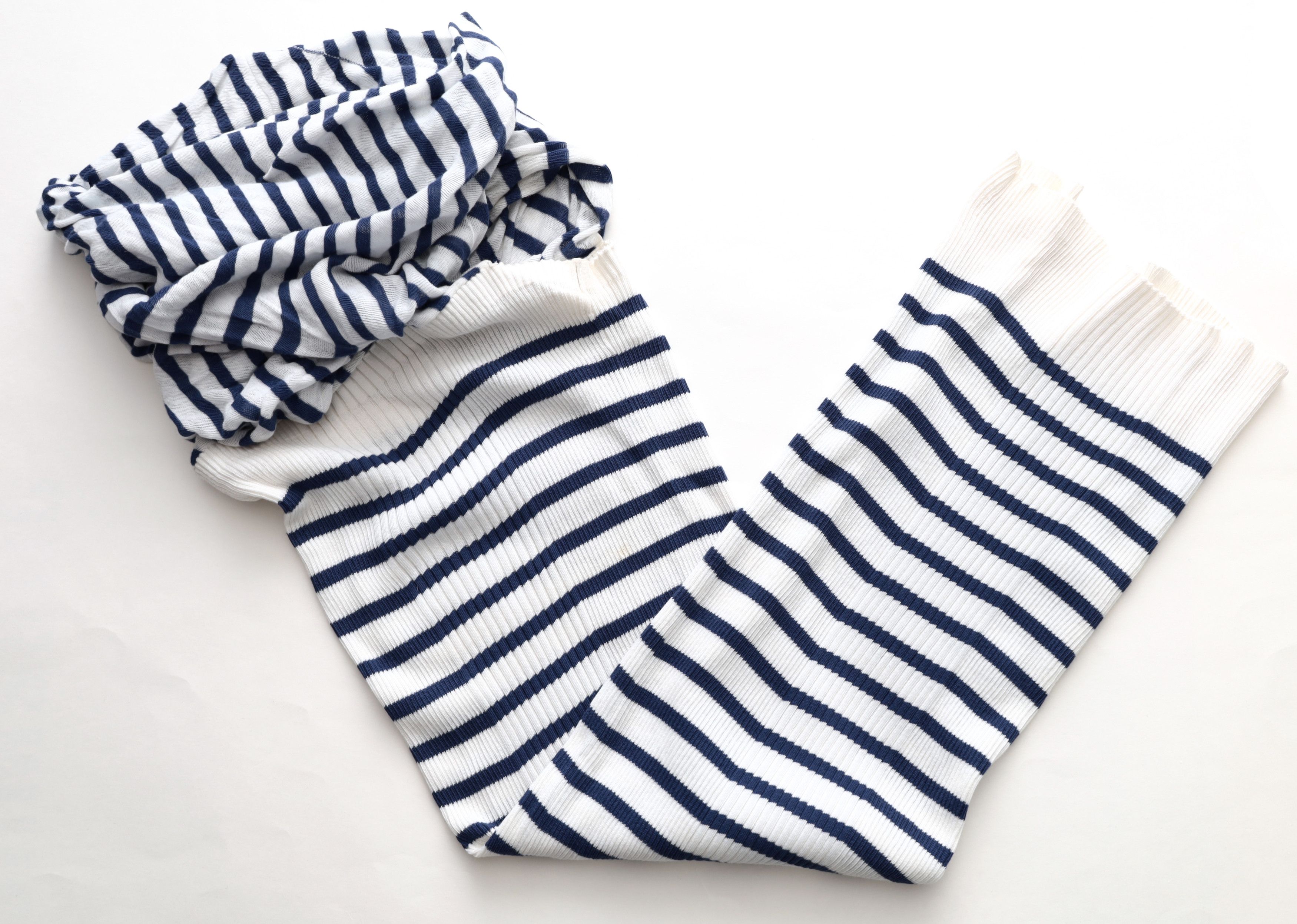 Jean Paul Gaultier JEAN PAUL GAULTIER Nautical Knit Dress Cowl Neck Cotton XS Size XS / US 0-2 / IT 36-38 - 4 Thumbnail