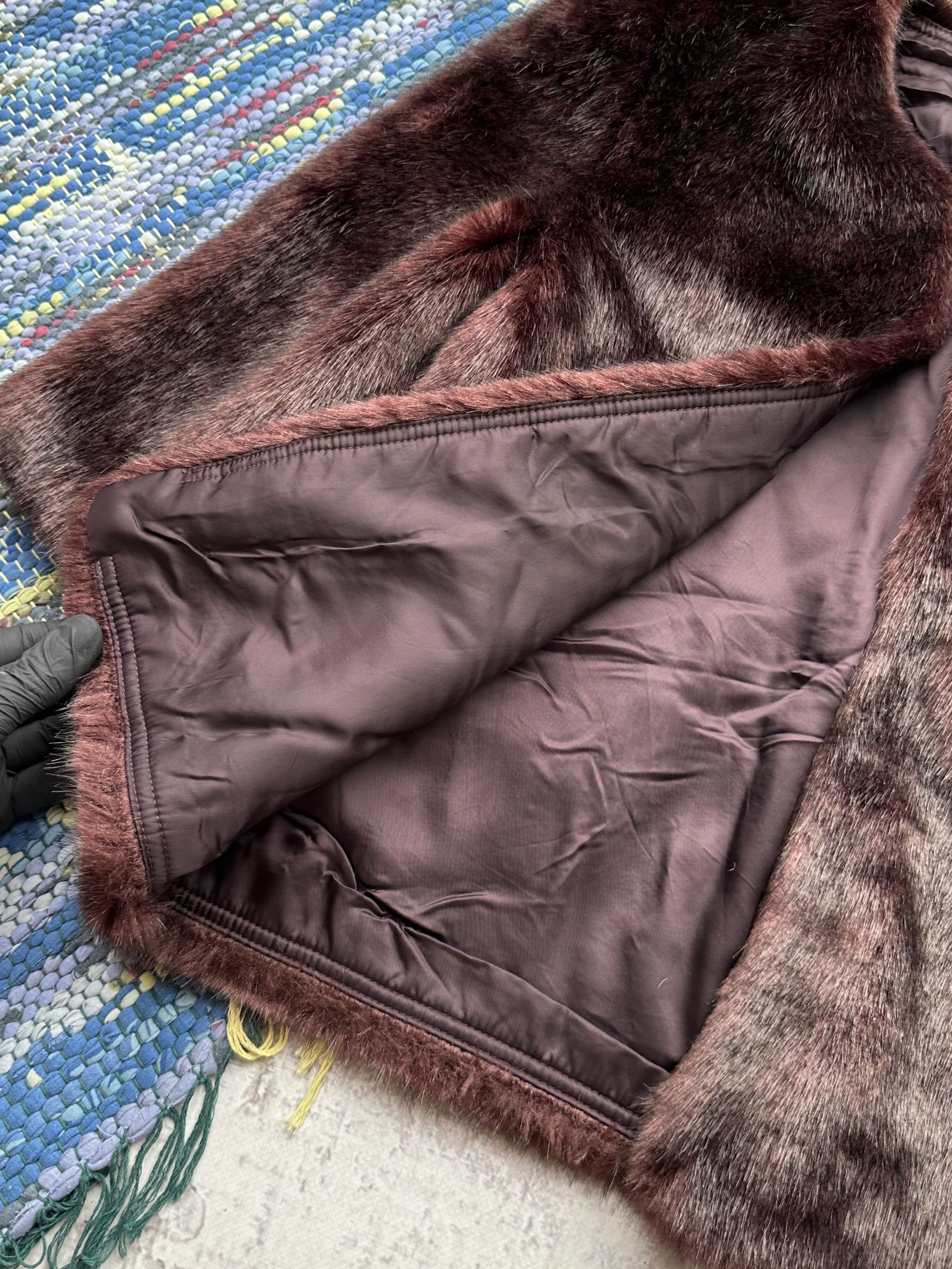 Japanese Brand Vintage Faux Fur Coat A367D15(462) Size S / US 4 / IT 40 - 4 Thumbnail