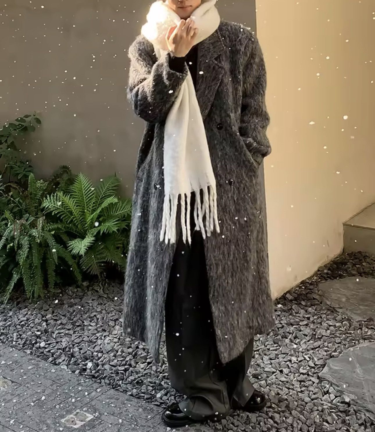 Other Oversized Casual Warm Woolen Grey Midi Coat Size US S / EU 44-46 / 1 - 4 Thumbnail