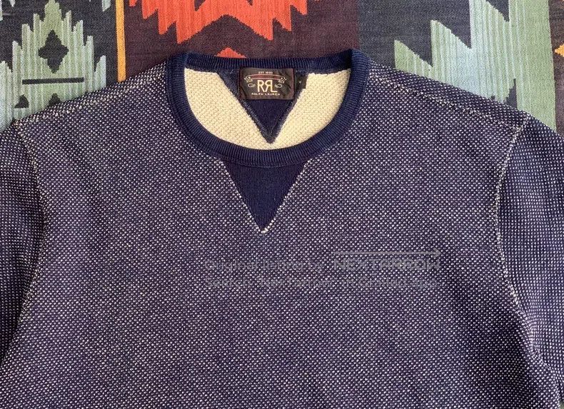 RRL Ralph Lauren RRL Ralph Lauren Early indigo crewneck sweatshirt Size US M / EU 48-50 / 2 - 3 Thumbnail