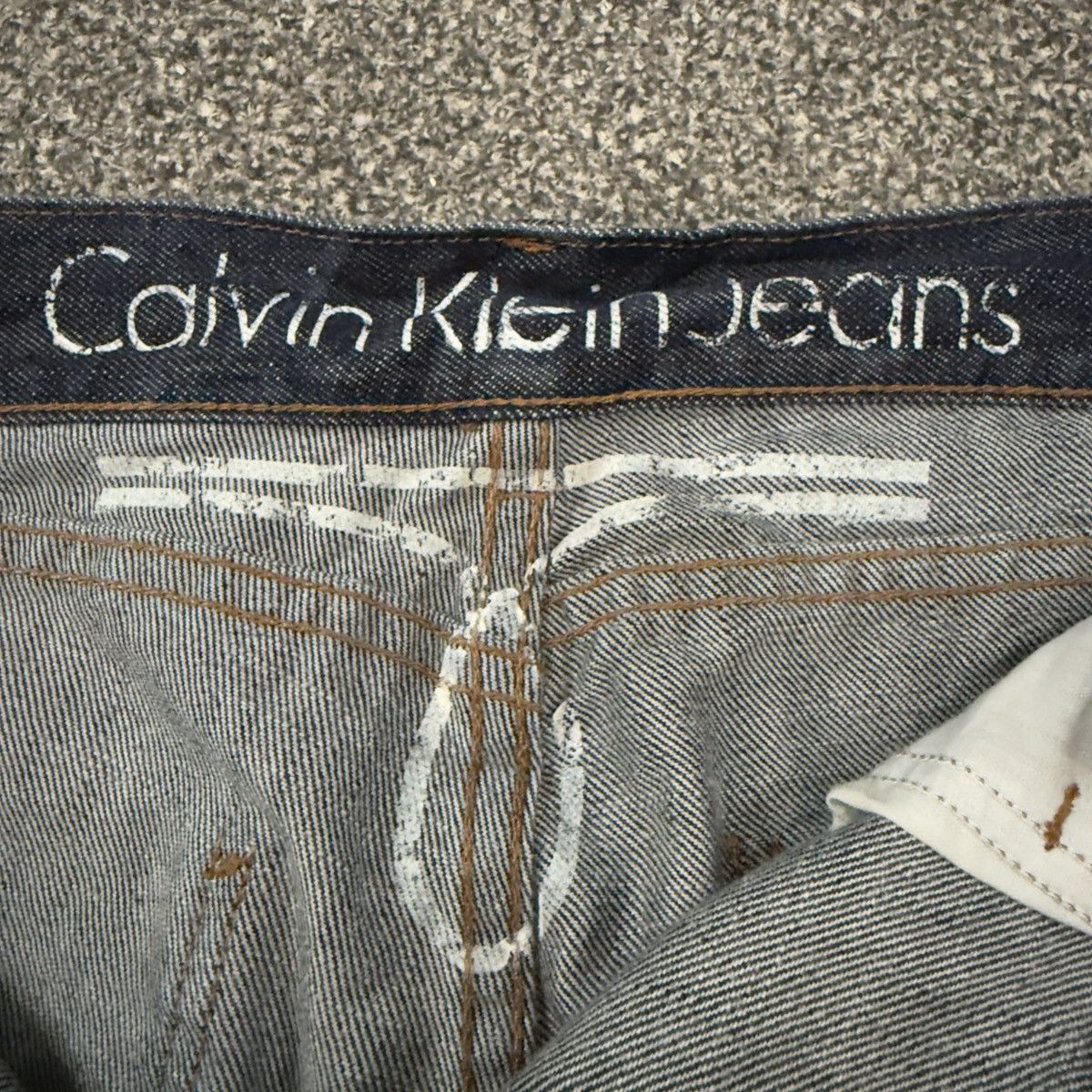 Calvin Klein Vintage Y2K Baggy Flared Asap Denim Size US 36 / EU 52 - 11 Thumbnail